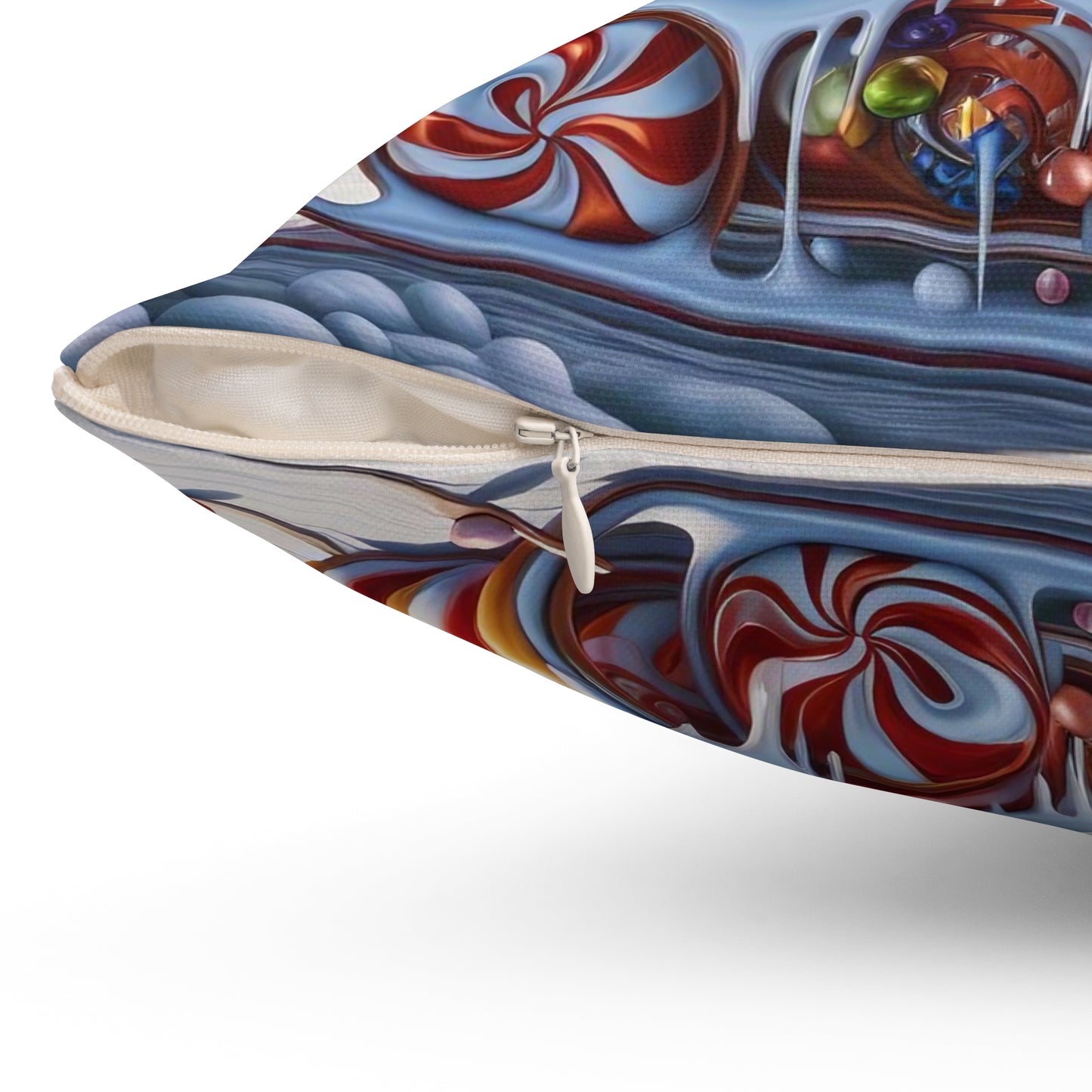 Spun Polyester Square Pillow - Winter 158