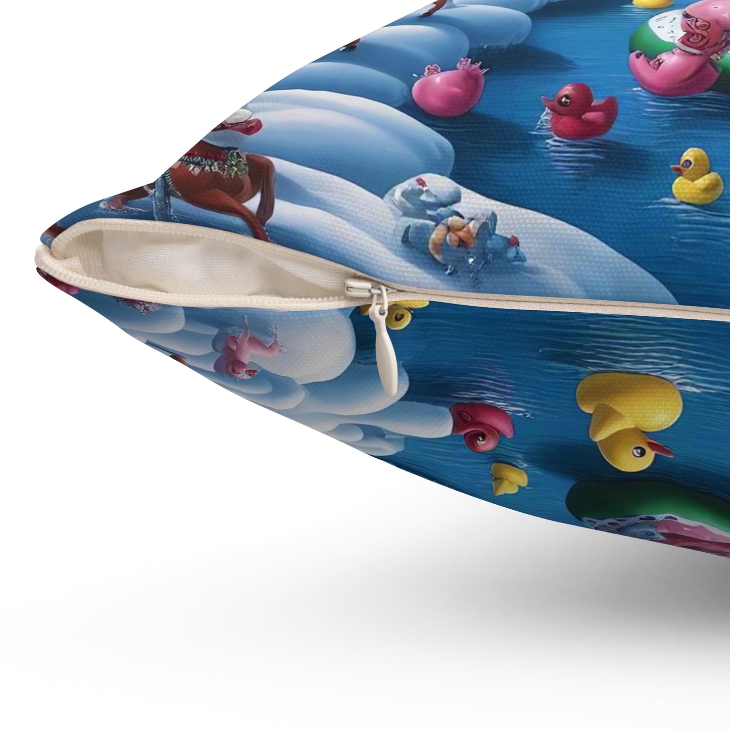 Spun Polyester Square Pillow - Winter 153