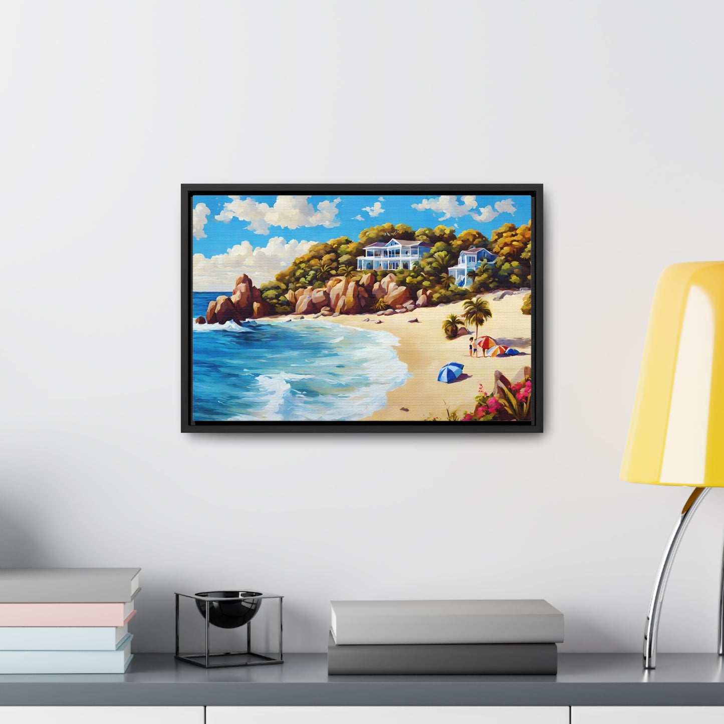 Framed Canvas Gallery Wrap - Beach 2010