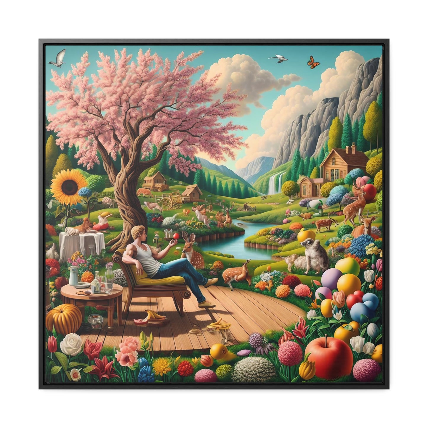 Framed Gallery Canvas Wrap - Spring 13