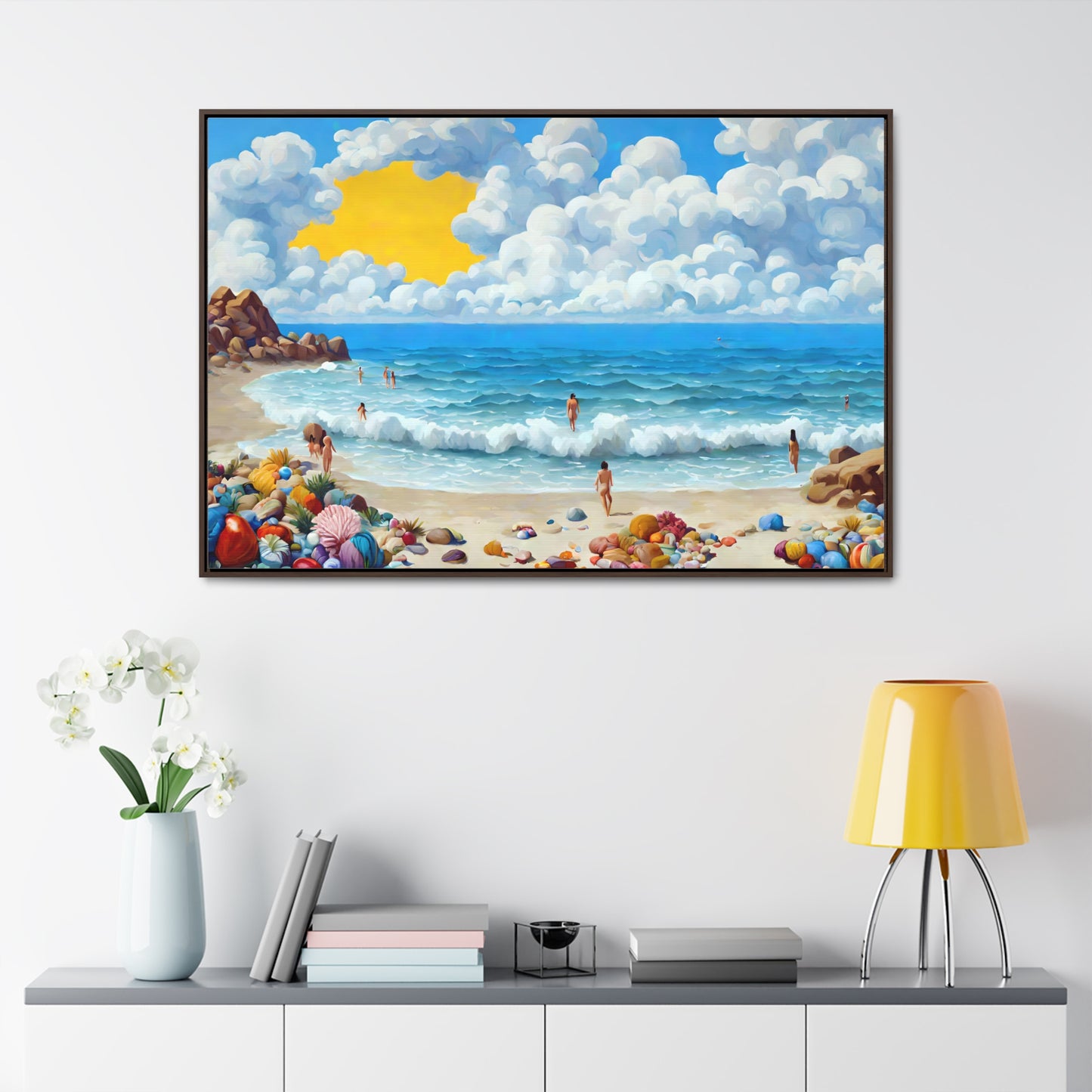 Framed Canvas Gallery Wrap - Beach 2022
