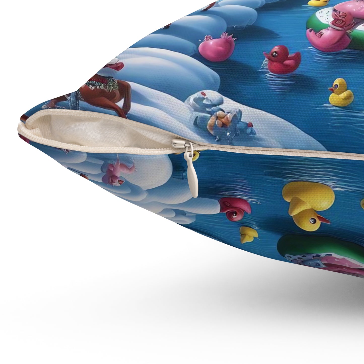 Spun Polyester Square Pillow - Winter 153