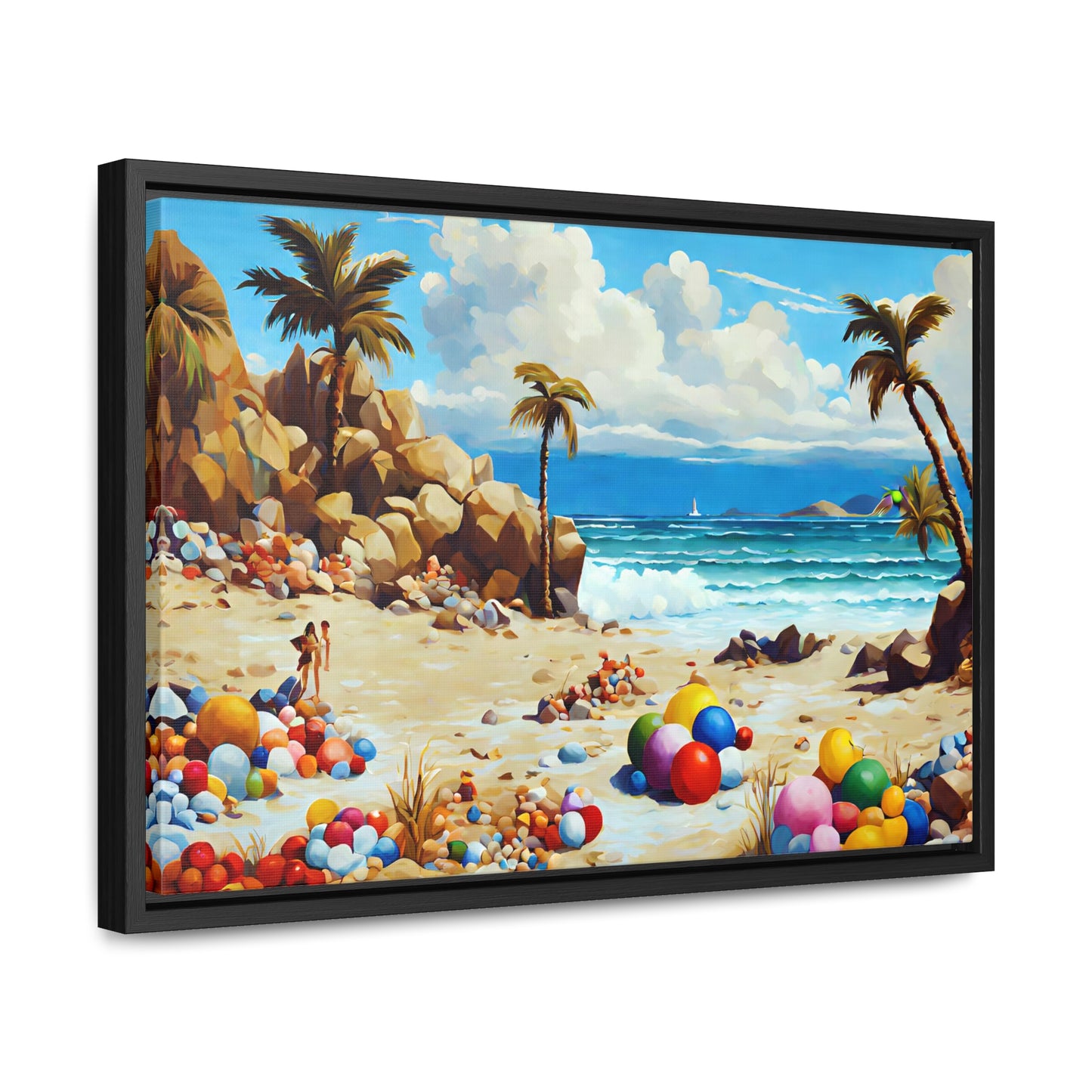 Framed Canvas Gallery Wrap - Beach 2004