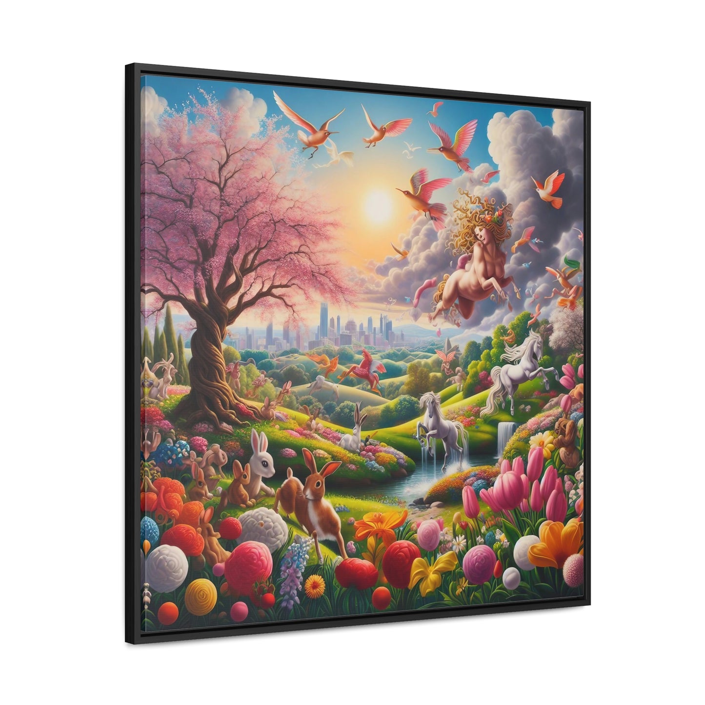 Framed Gallery Canvas Wrap - Spring 110