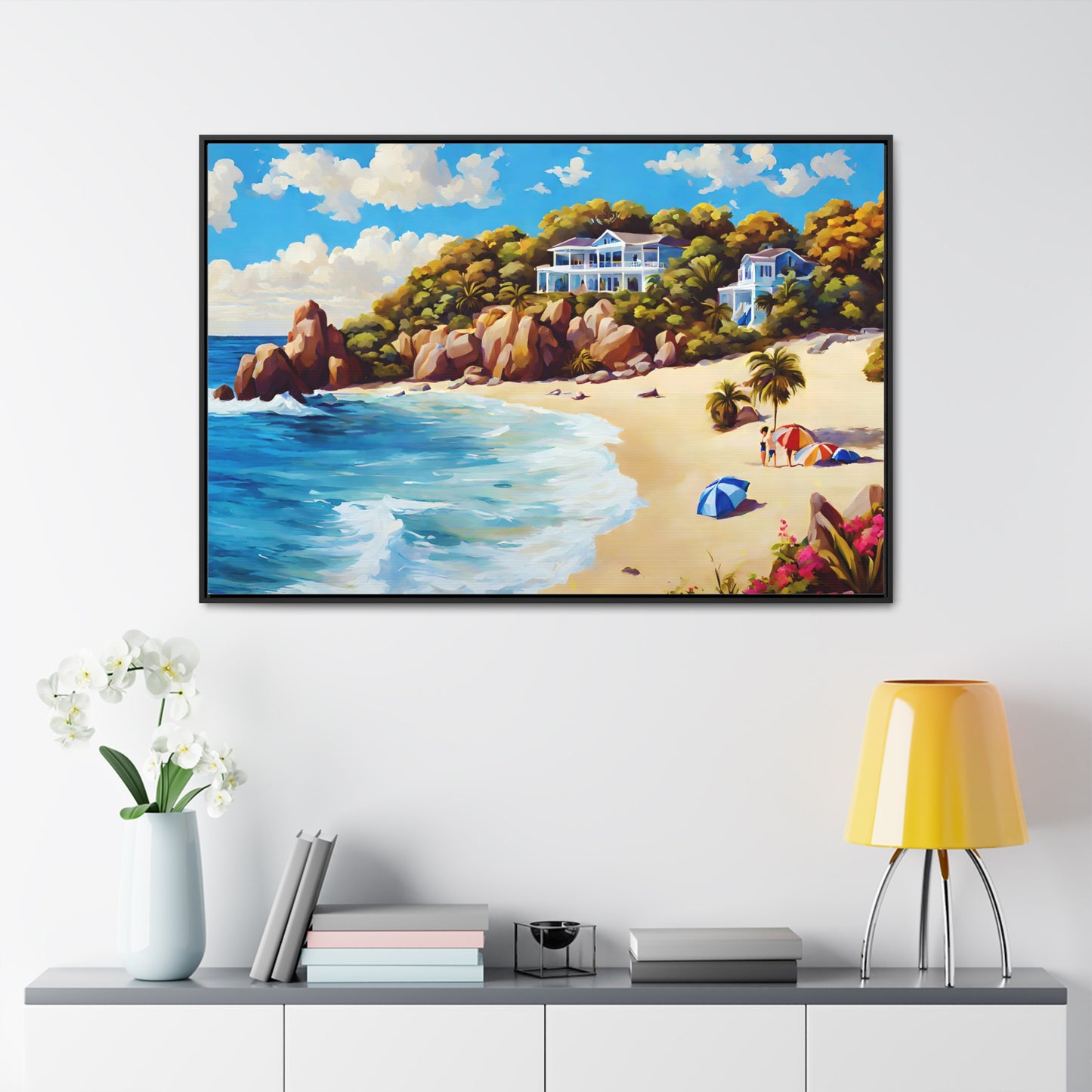 Framed Canvas Gallery Wrap - Beach 2010