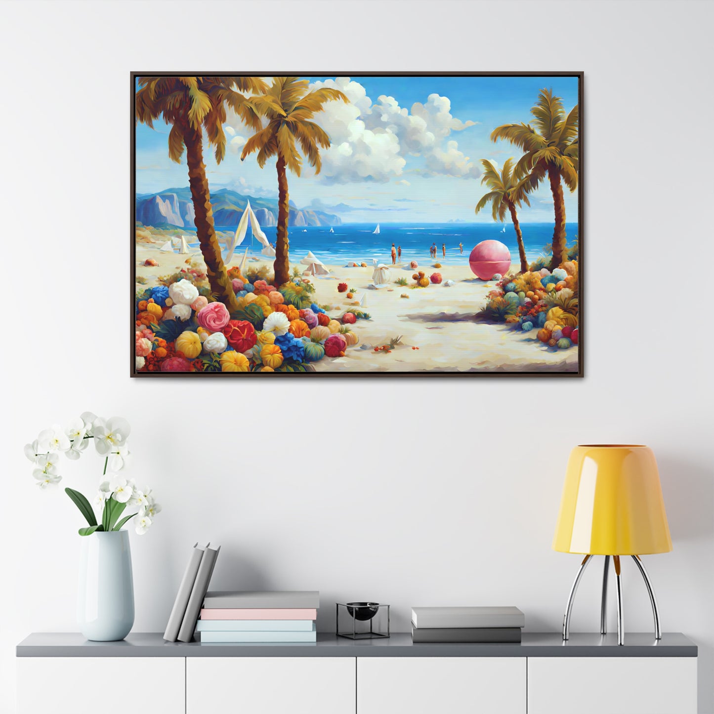 Framed Canvas Gallery Wrap - Beach 2002