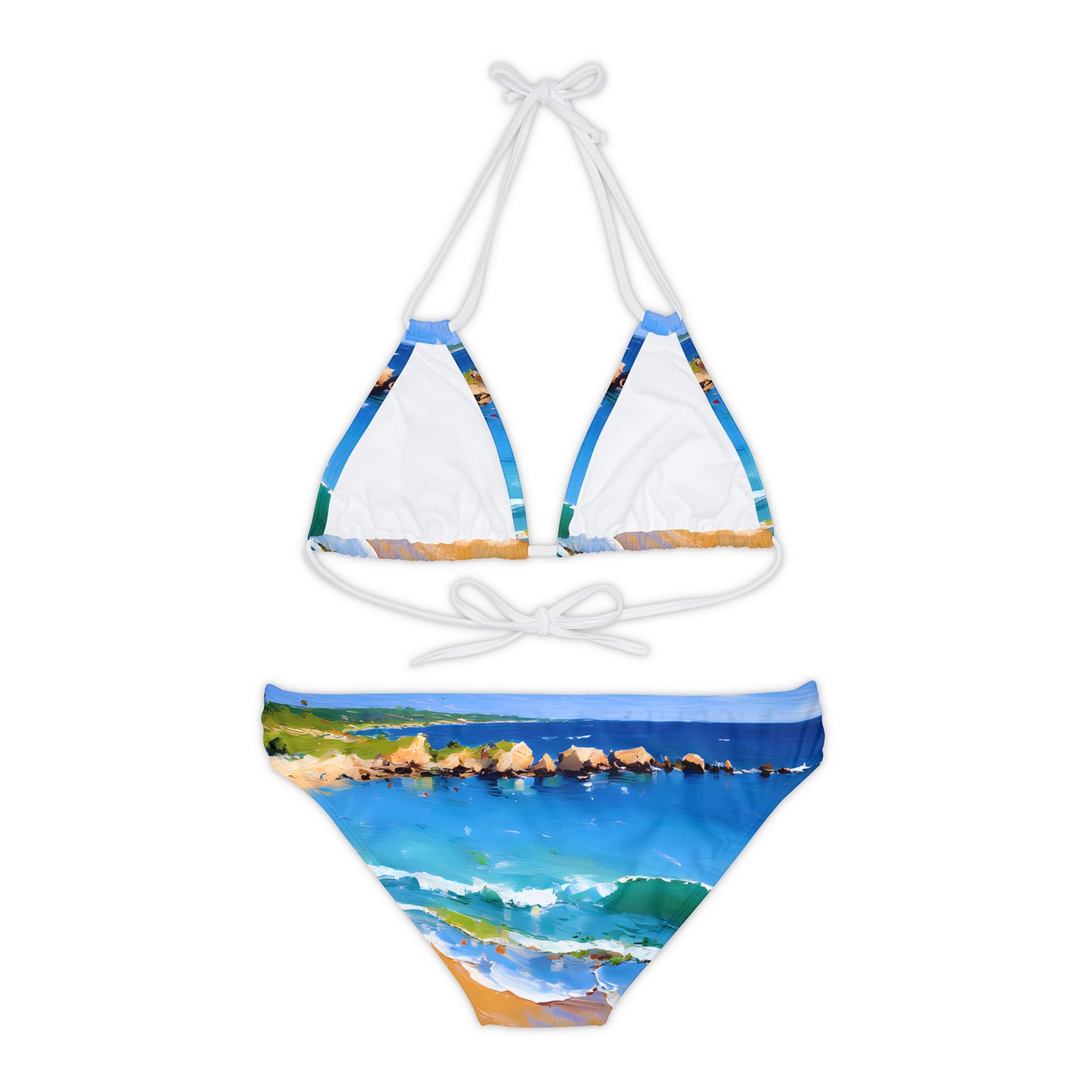 Strappy Bikini Set - Beach 9001