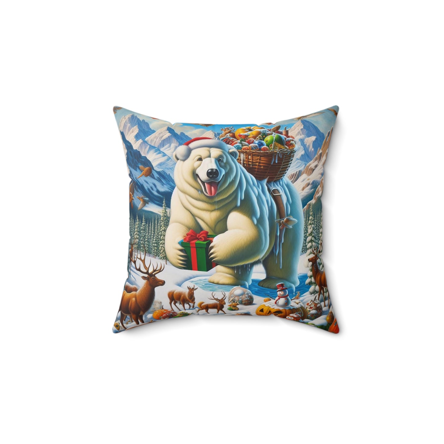 Spun Polyester Square Pillow - Winter 247