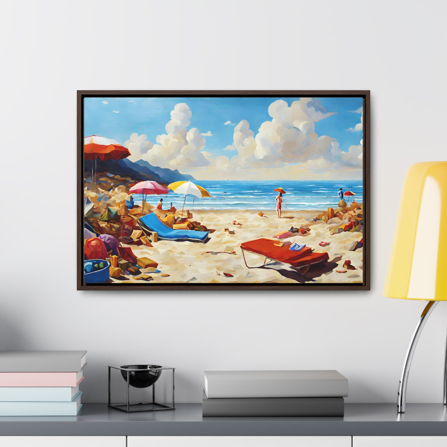 Framed Canvas Gallery Wrap - Beach 2006