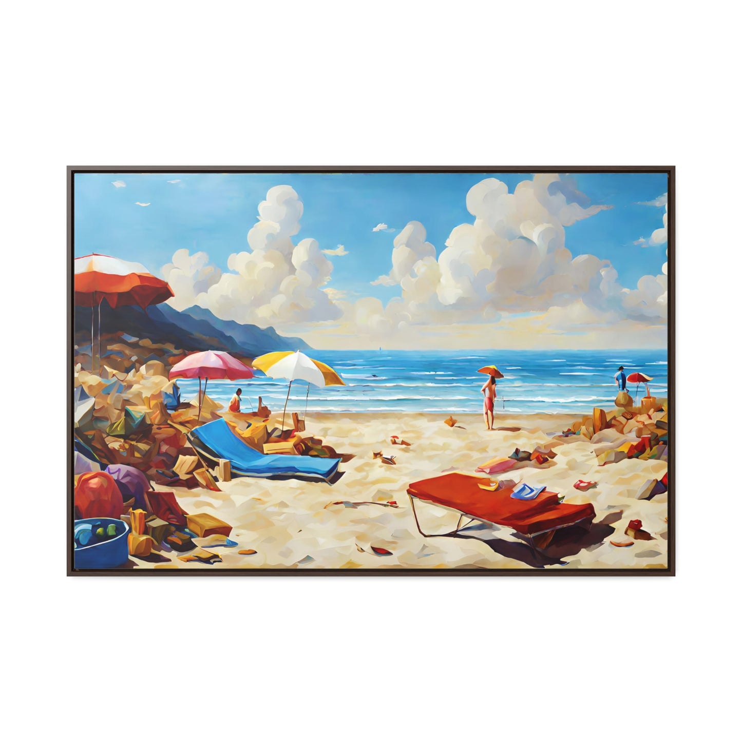 Framed Canvas Gallery Wrap - Beach 2006