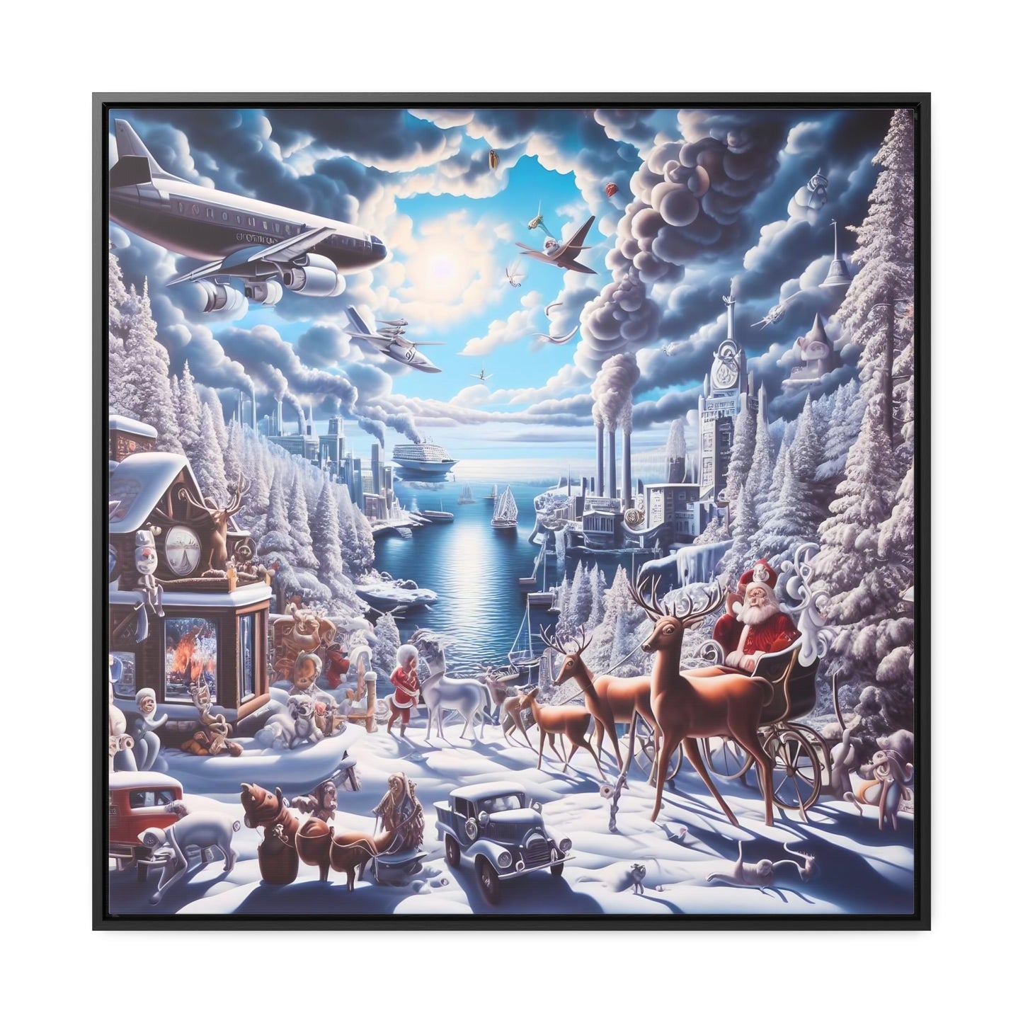 Framed Gallery Canvas Wrap - Winter 114