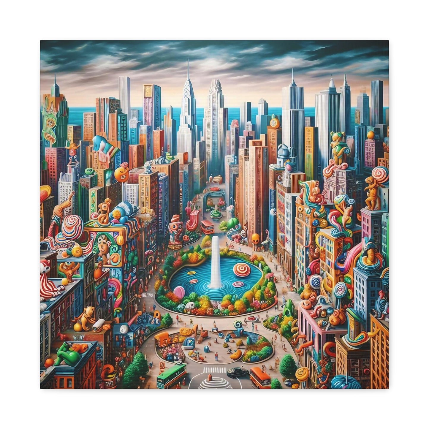 Canvas Gallery Wrap - City 8