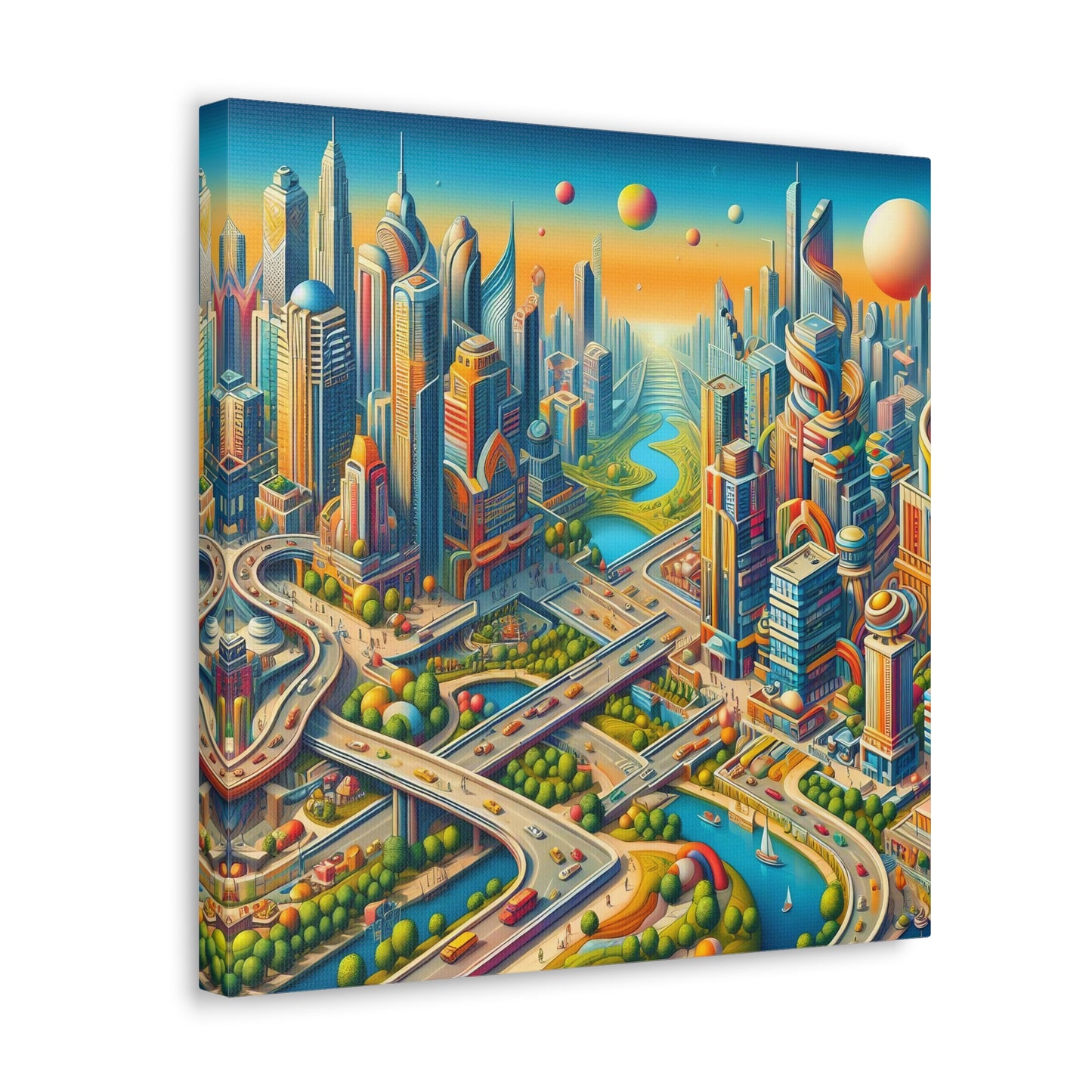 Canvas Gallery Wrap - City 9