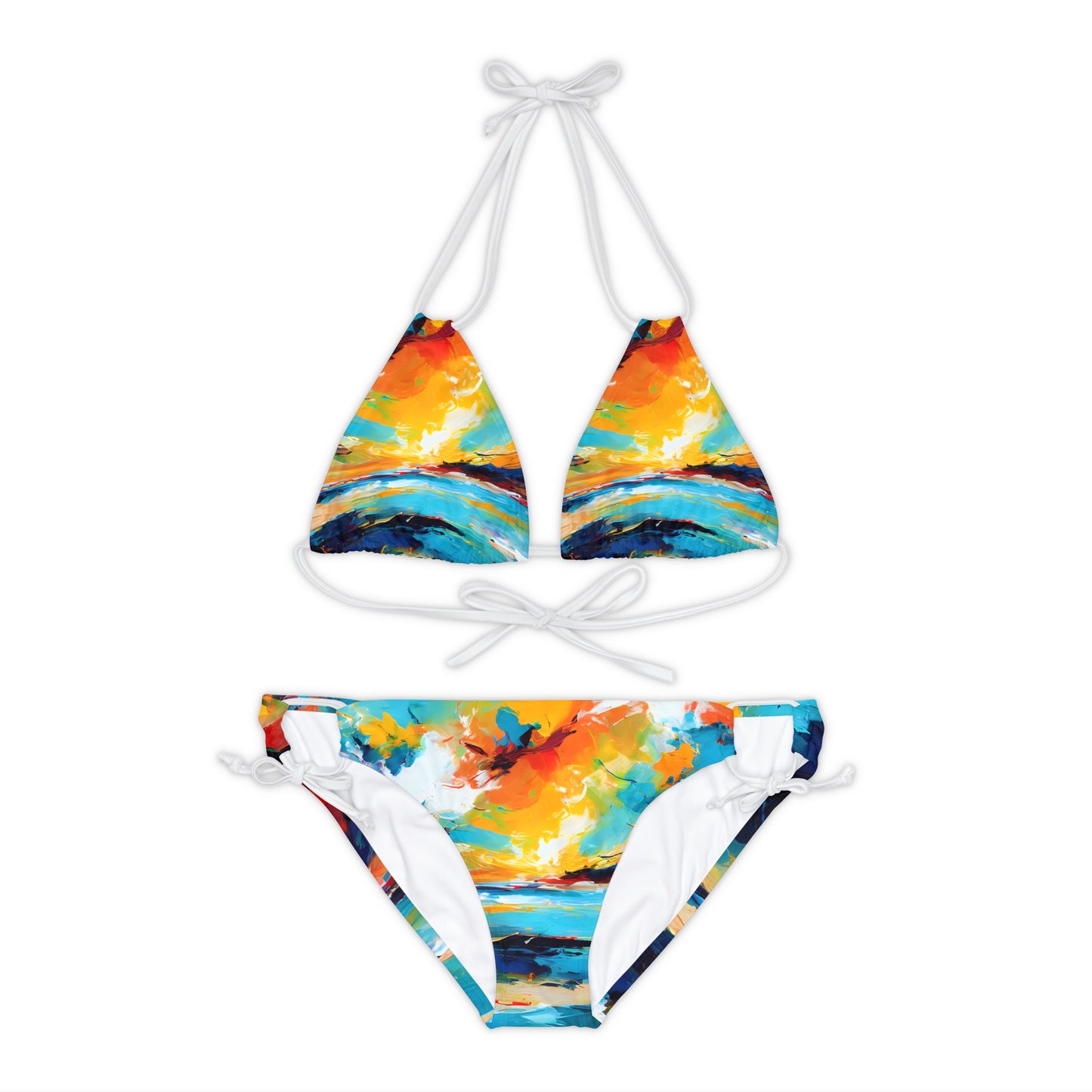 Strappy Bikini Set - Beach 13001