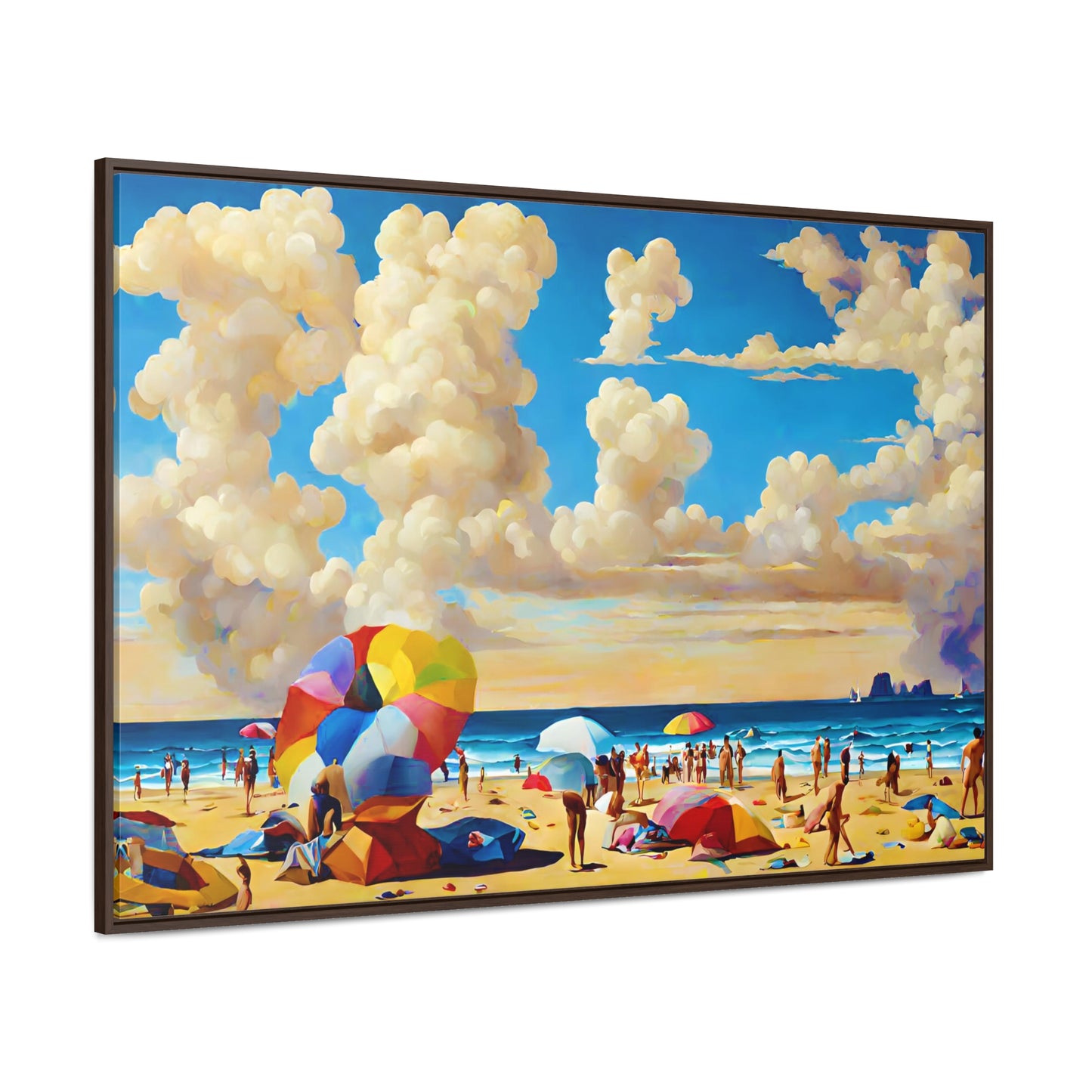 Framed Canvas Gallery Wrap - Beach 2003