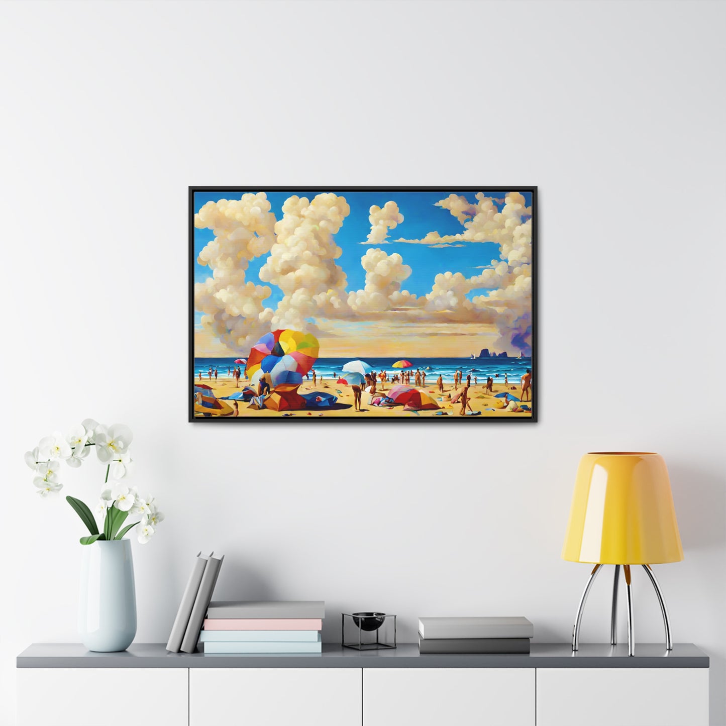 Framed Canvas Gallery Wrap - Beach 2003