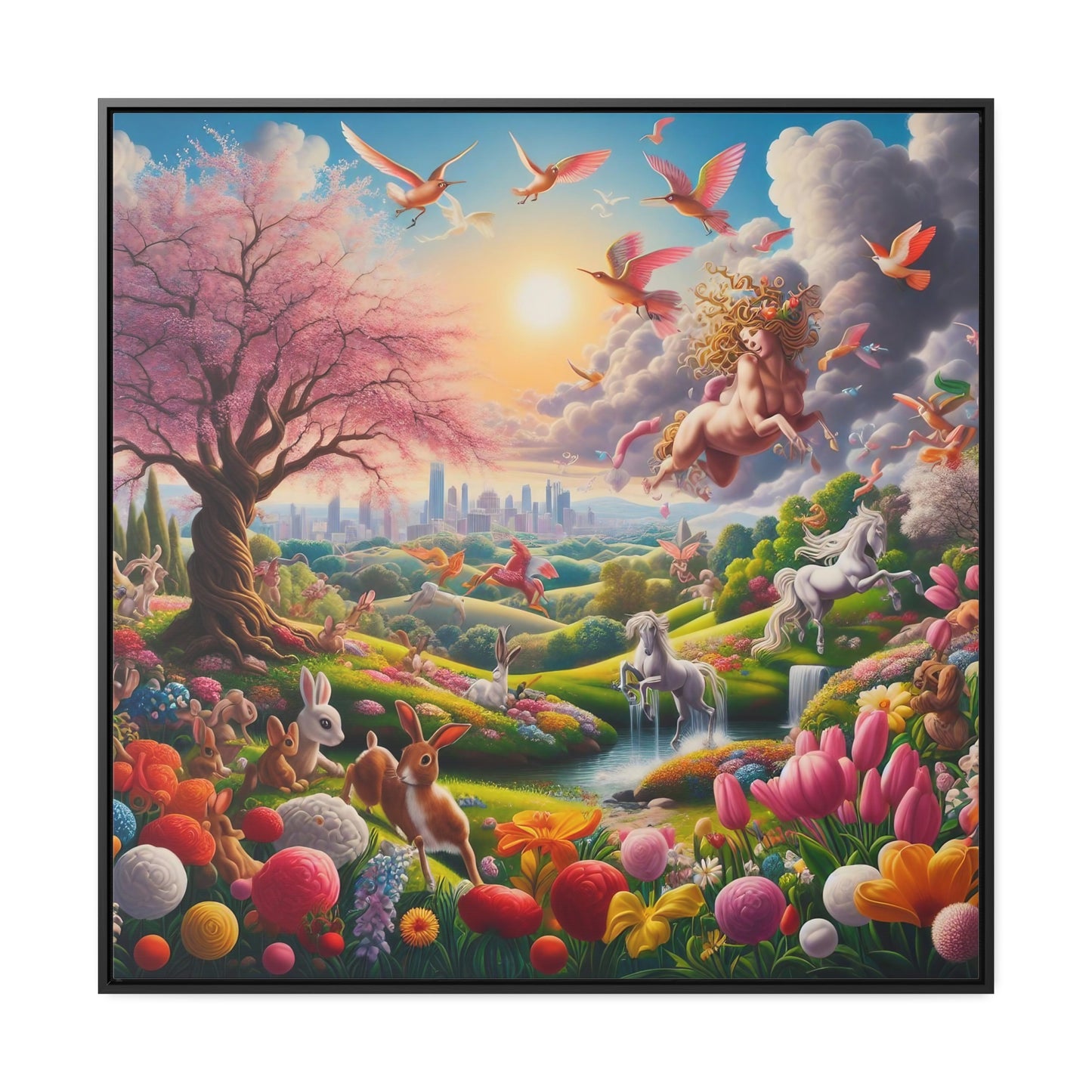 Framed Gallery Canvas Wrap - Spring 110