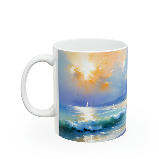 Ceramic Mug 11oz - Beach 3002