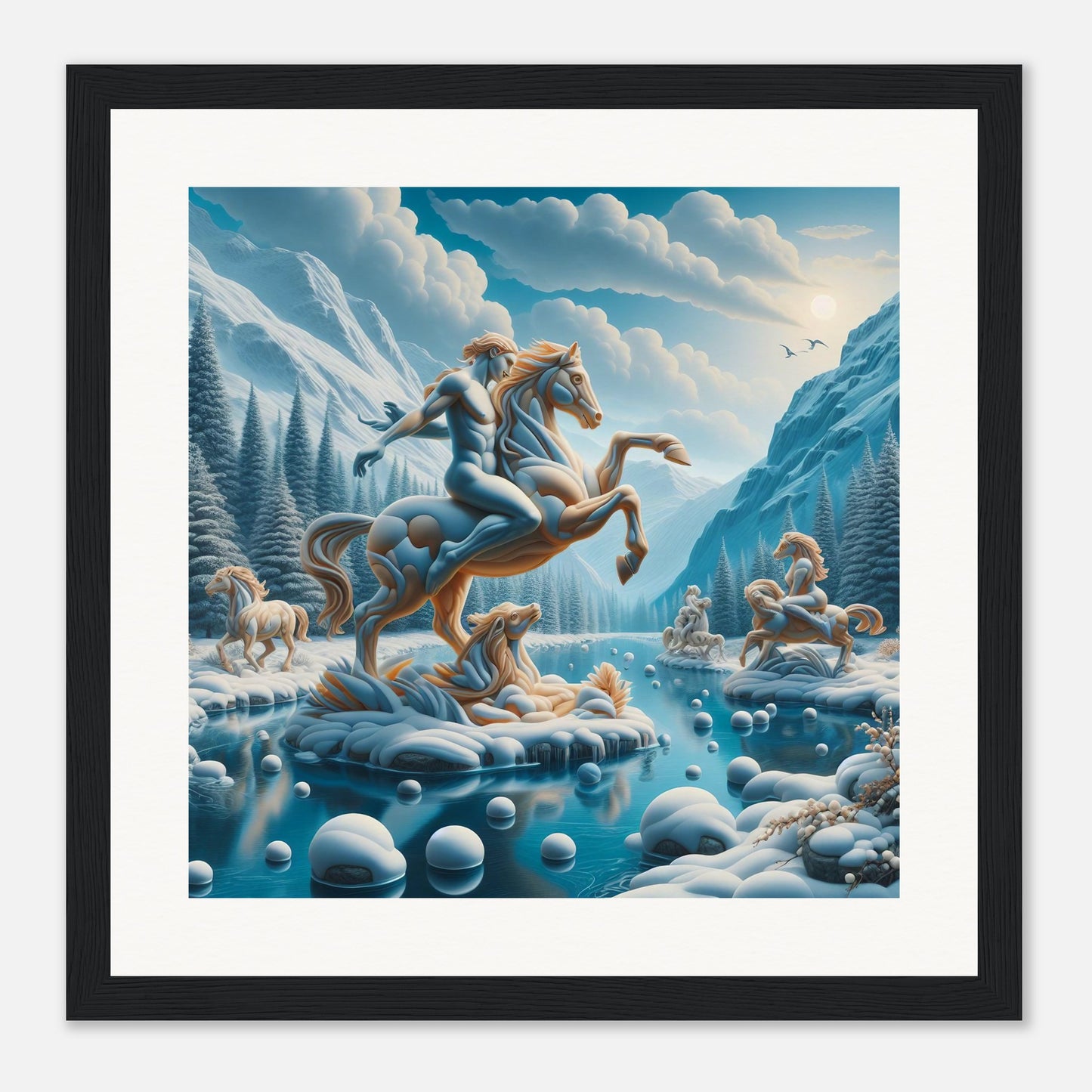 Wall Art - Winter 76 - Man on a horse