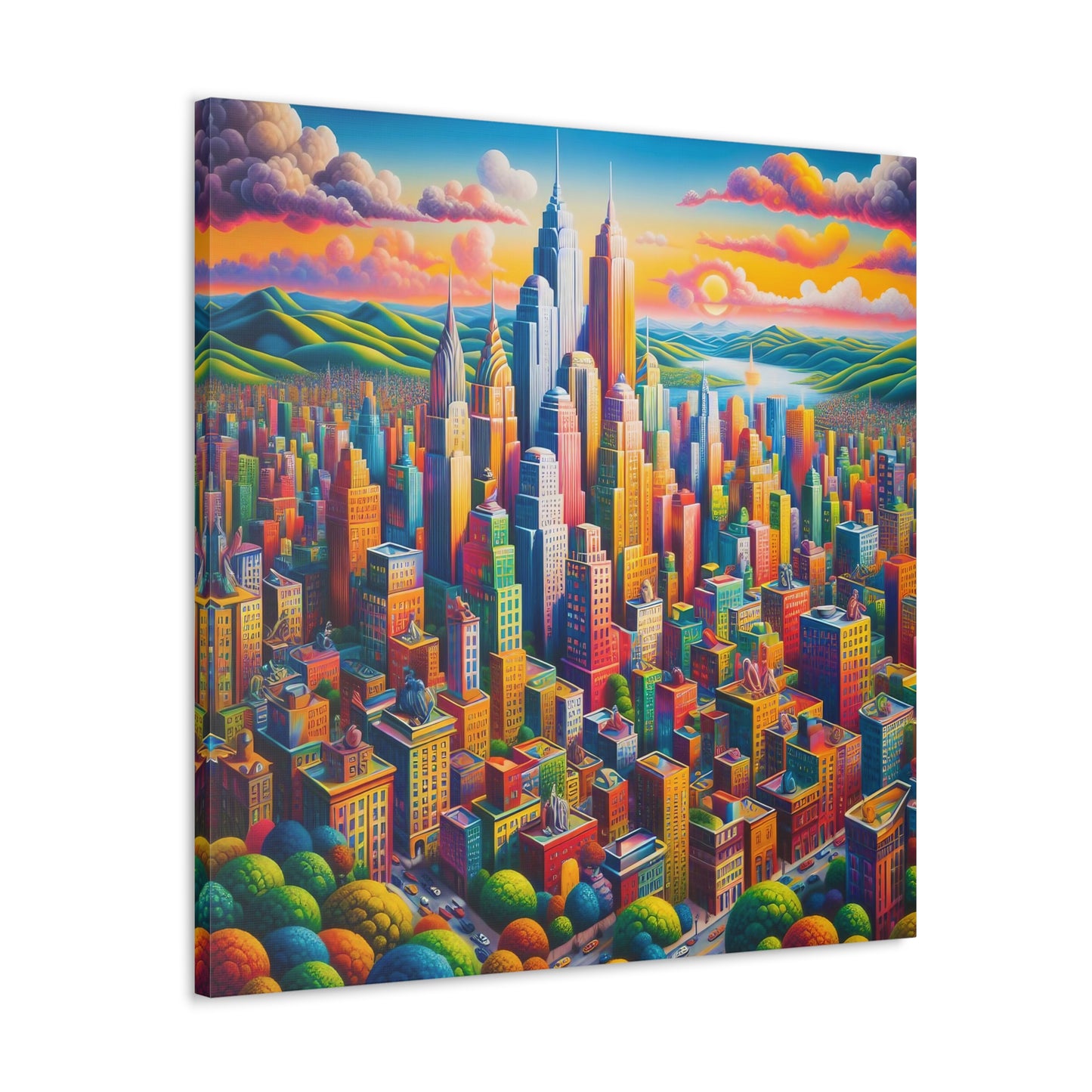 Canvas Gallery Wrap - City 16