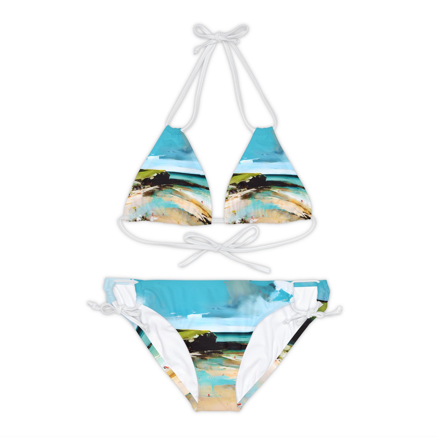 Strappy Bikini Set - Beach 7001