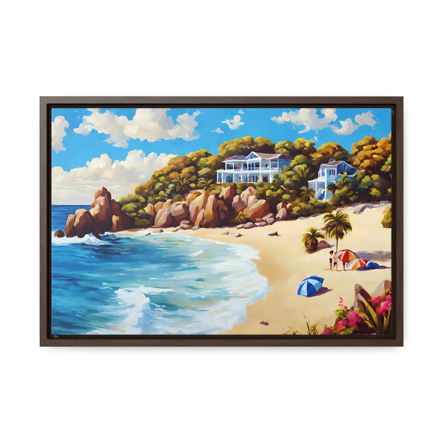 Framed Canvas Gallery Wrap - Beach 2010