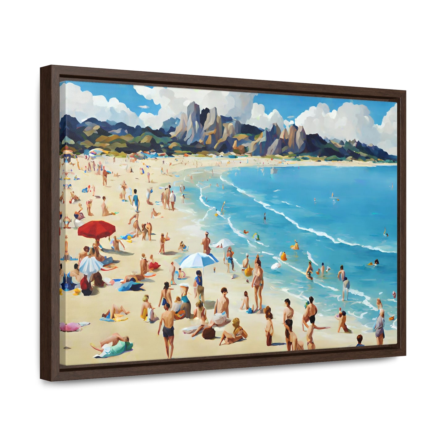 Framed Canvas Gallery Wrap - Beach 2008