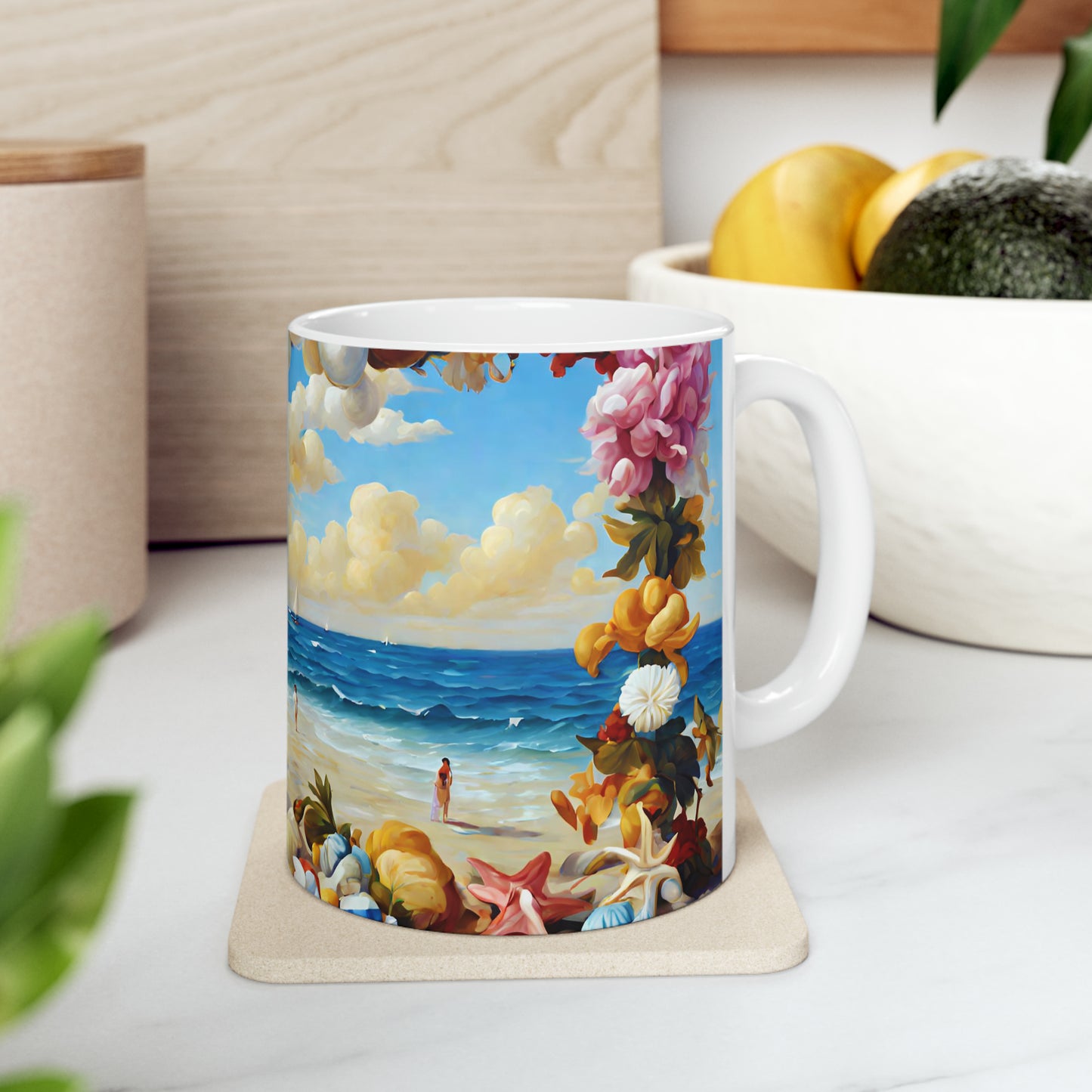 Ceramic Mug 11oz - Beach 2024