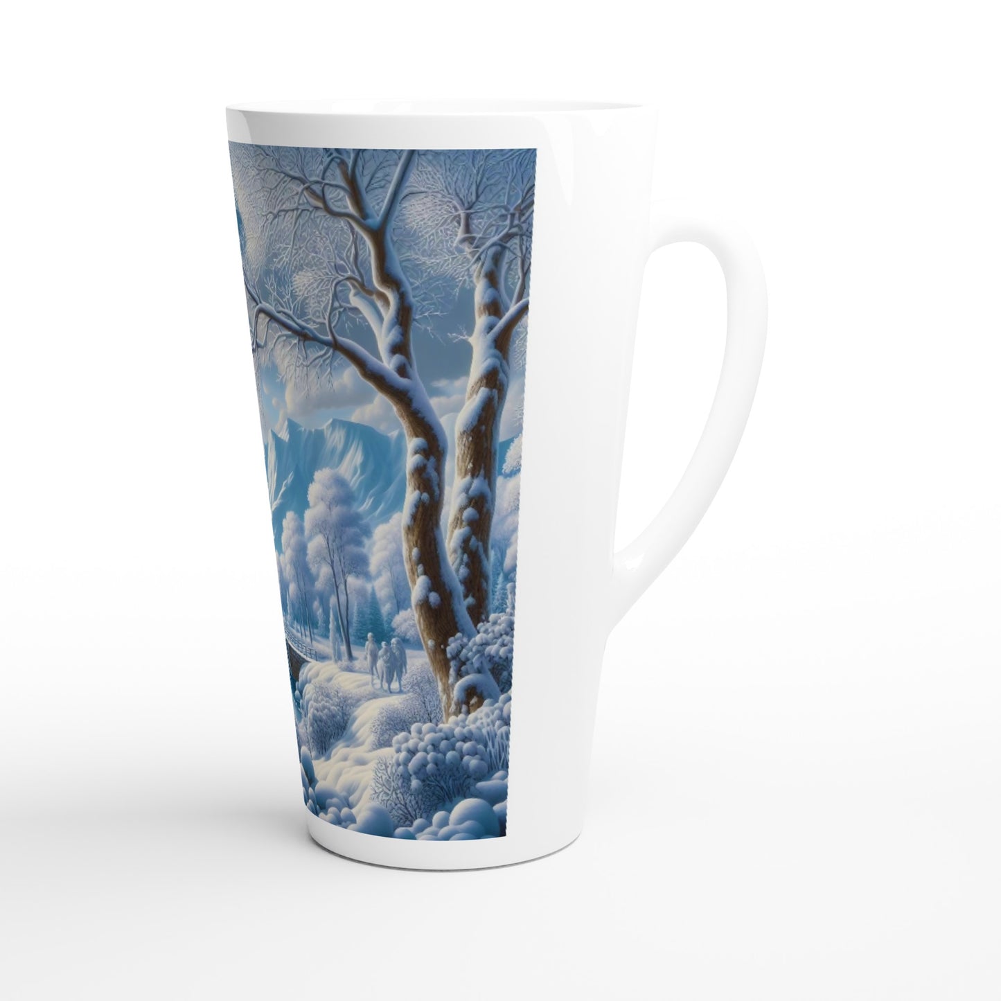 White Latte 17oz Ceramic Mug - Winter 175