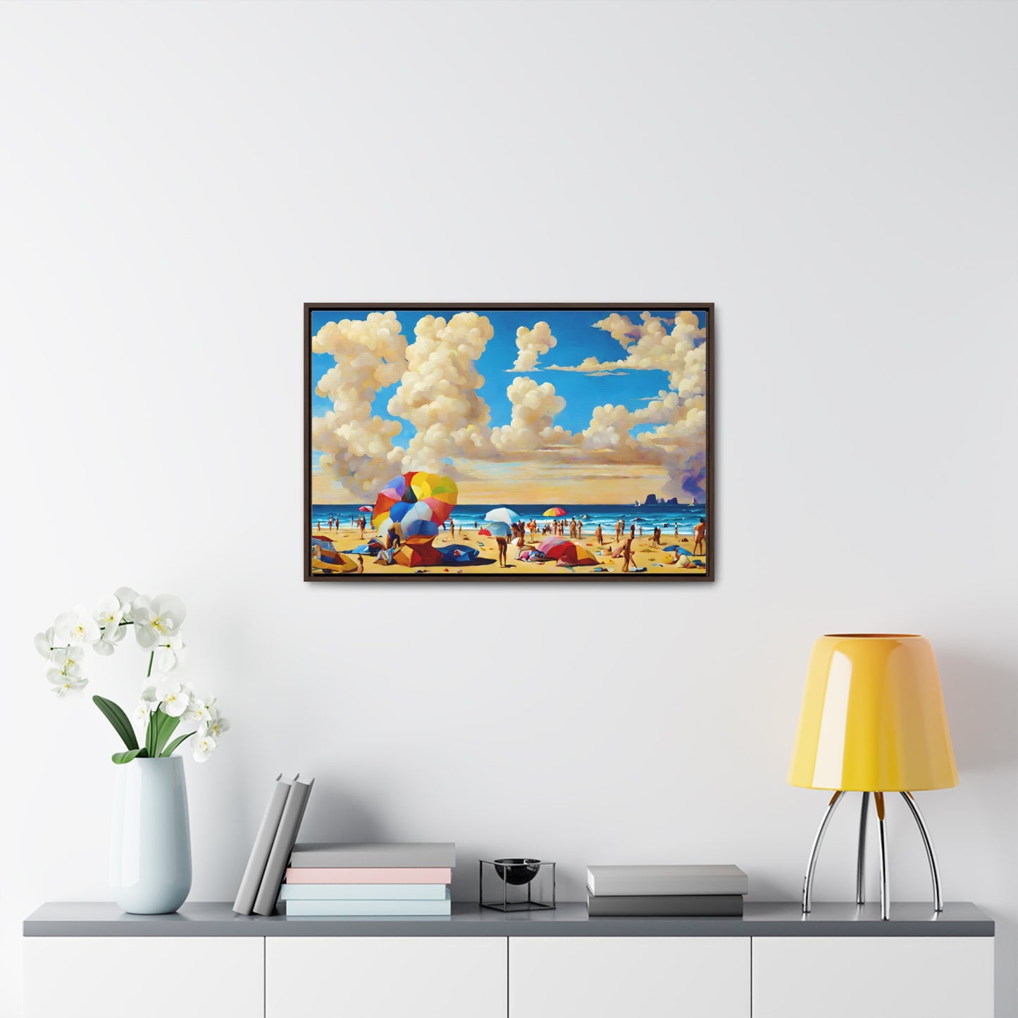 Framed Canvas Gallery Wrap - Beach 2003