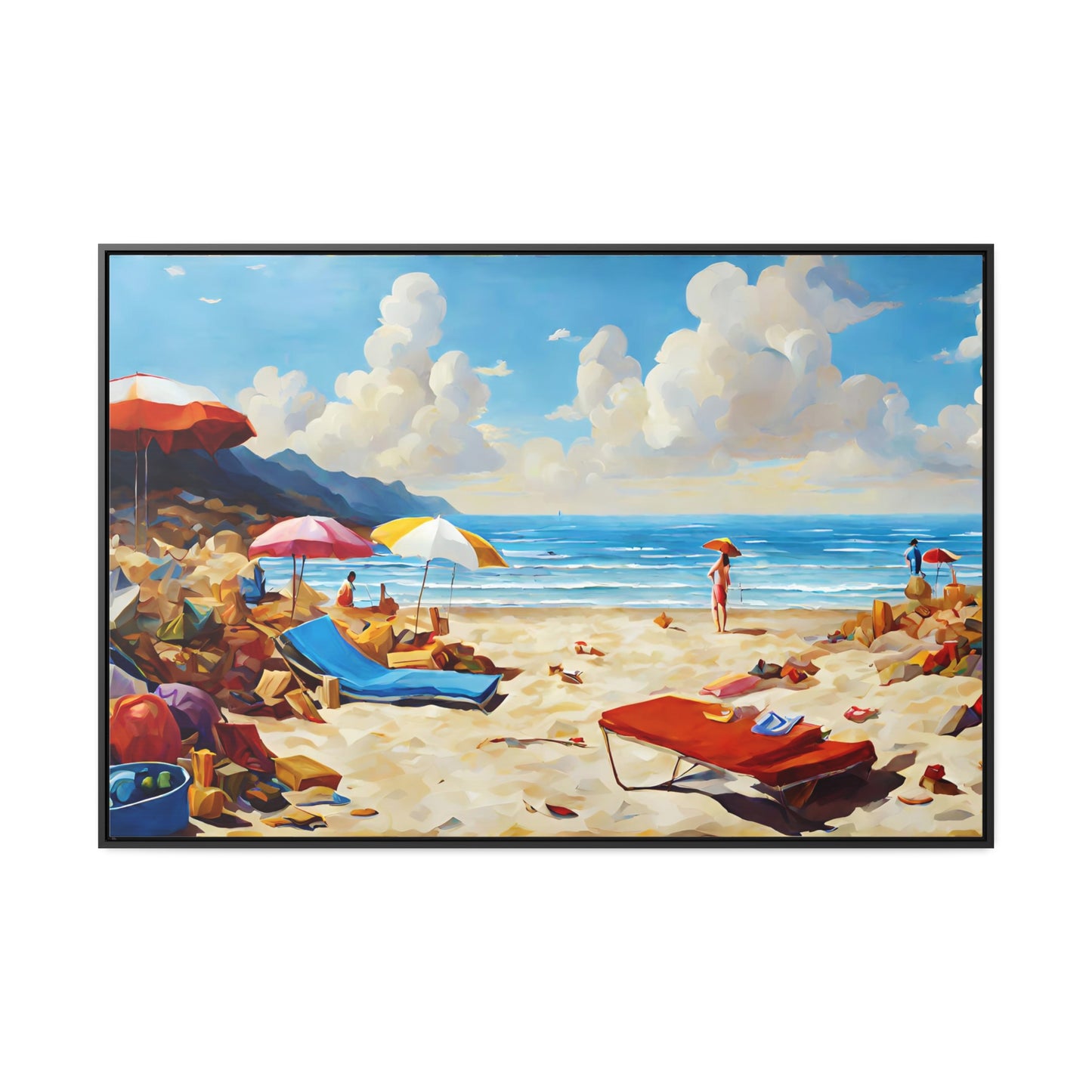 Framed Canvas Gallery Wrap - Beach 2006