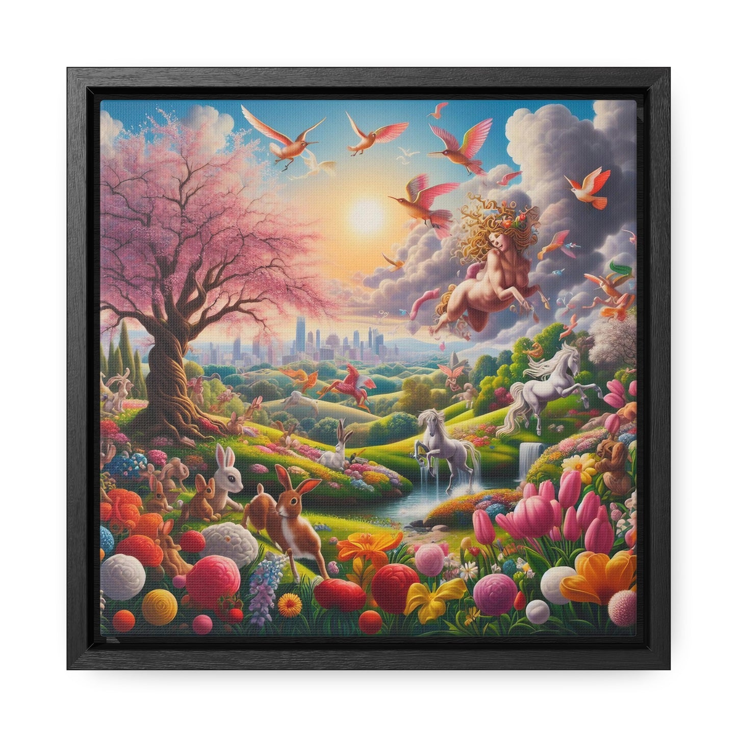 Framed Gallery Canvas Wrap - Spring 110