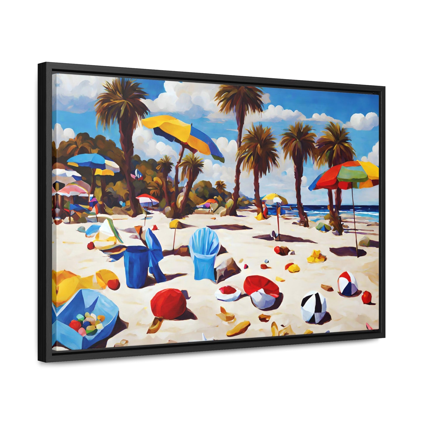 Framed Canvas Gallery Wrap - Beach 2020