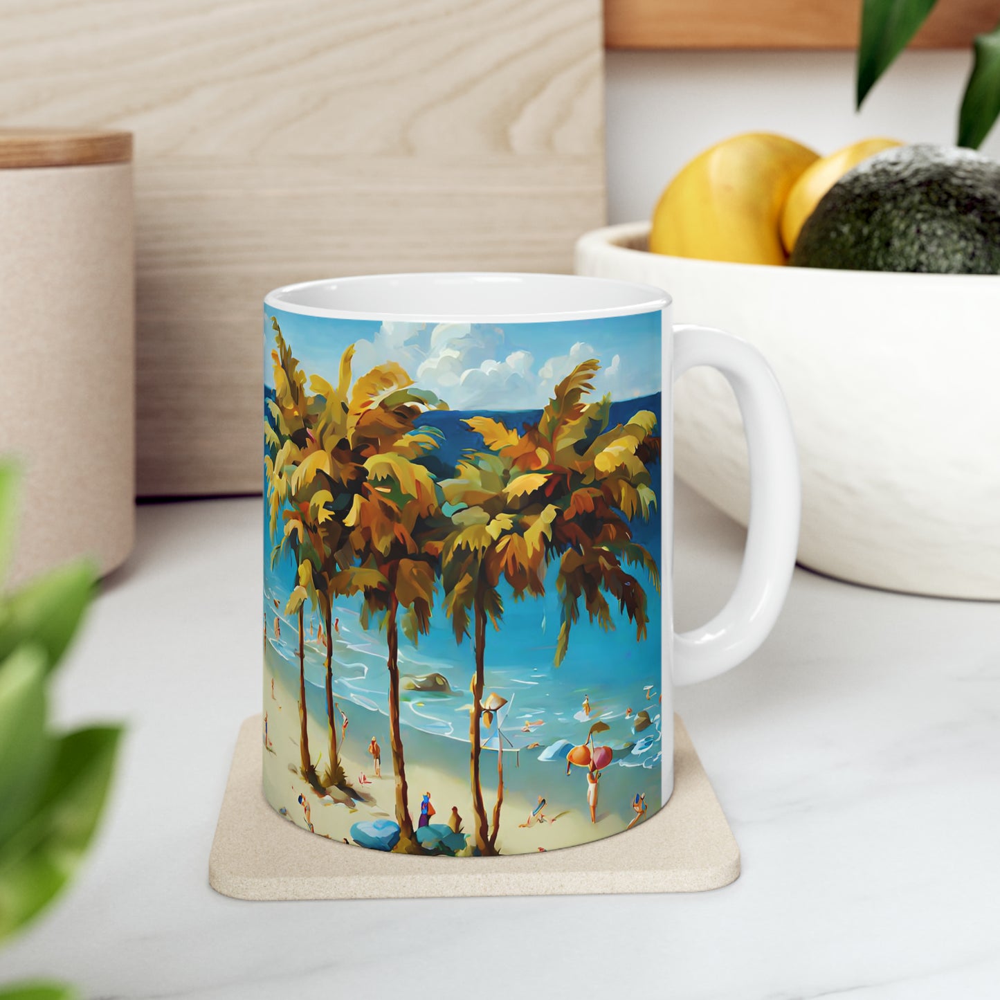 Ceramic Mug 11oz - Beach 2001