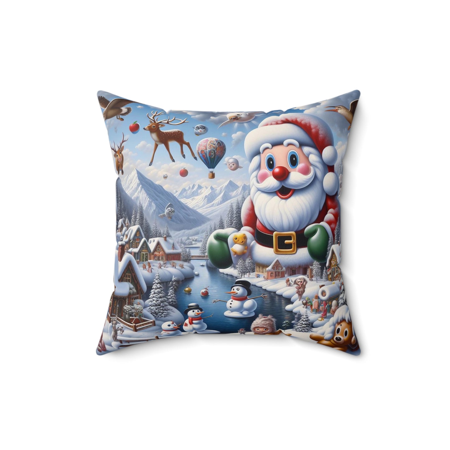 Spun Polyester Square Pillow - Winter 178