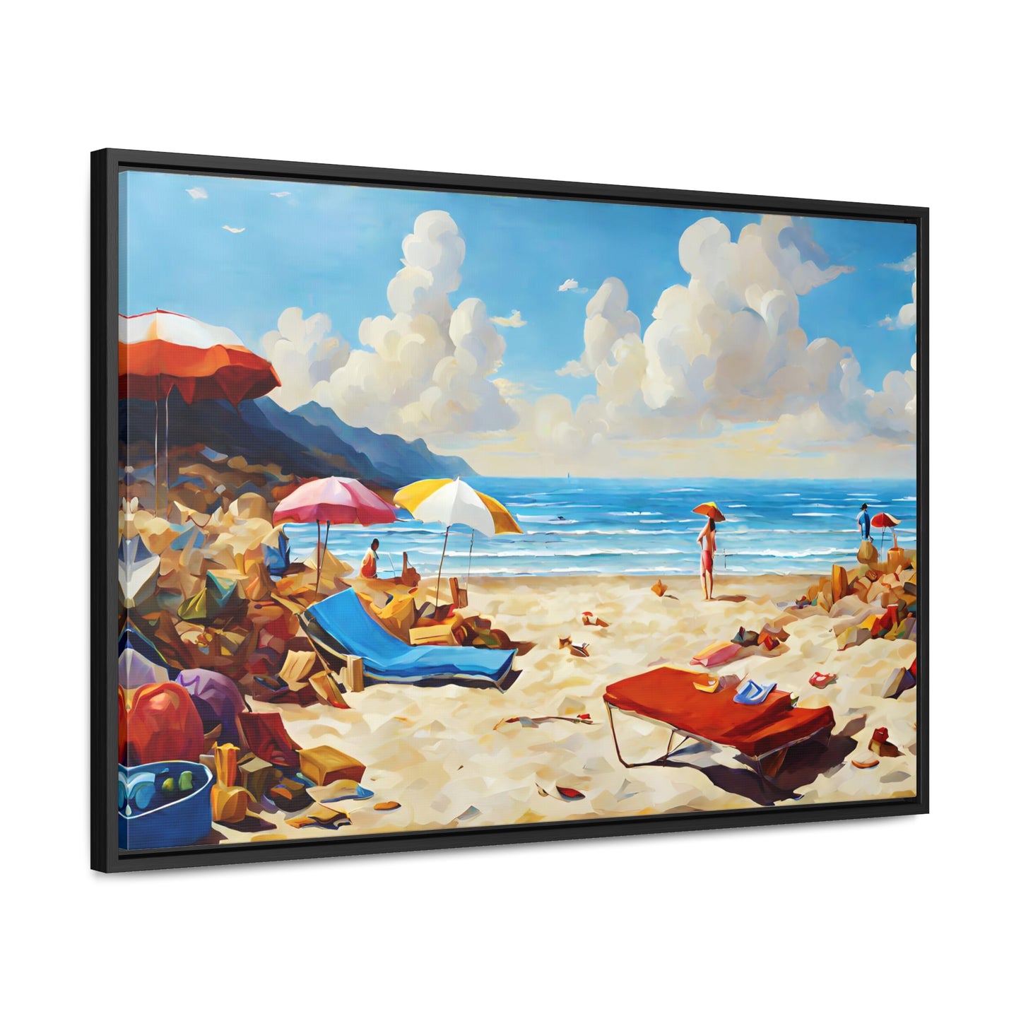 Framed Canvas Gallery Wrap - Beach 2006