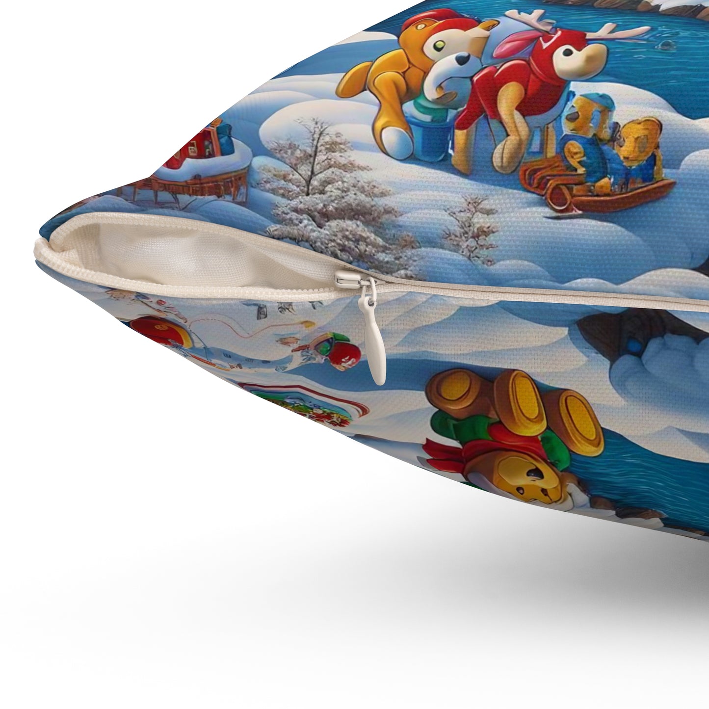 Spun Polyester Square Pillow - Winter 241