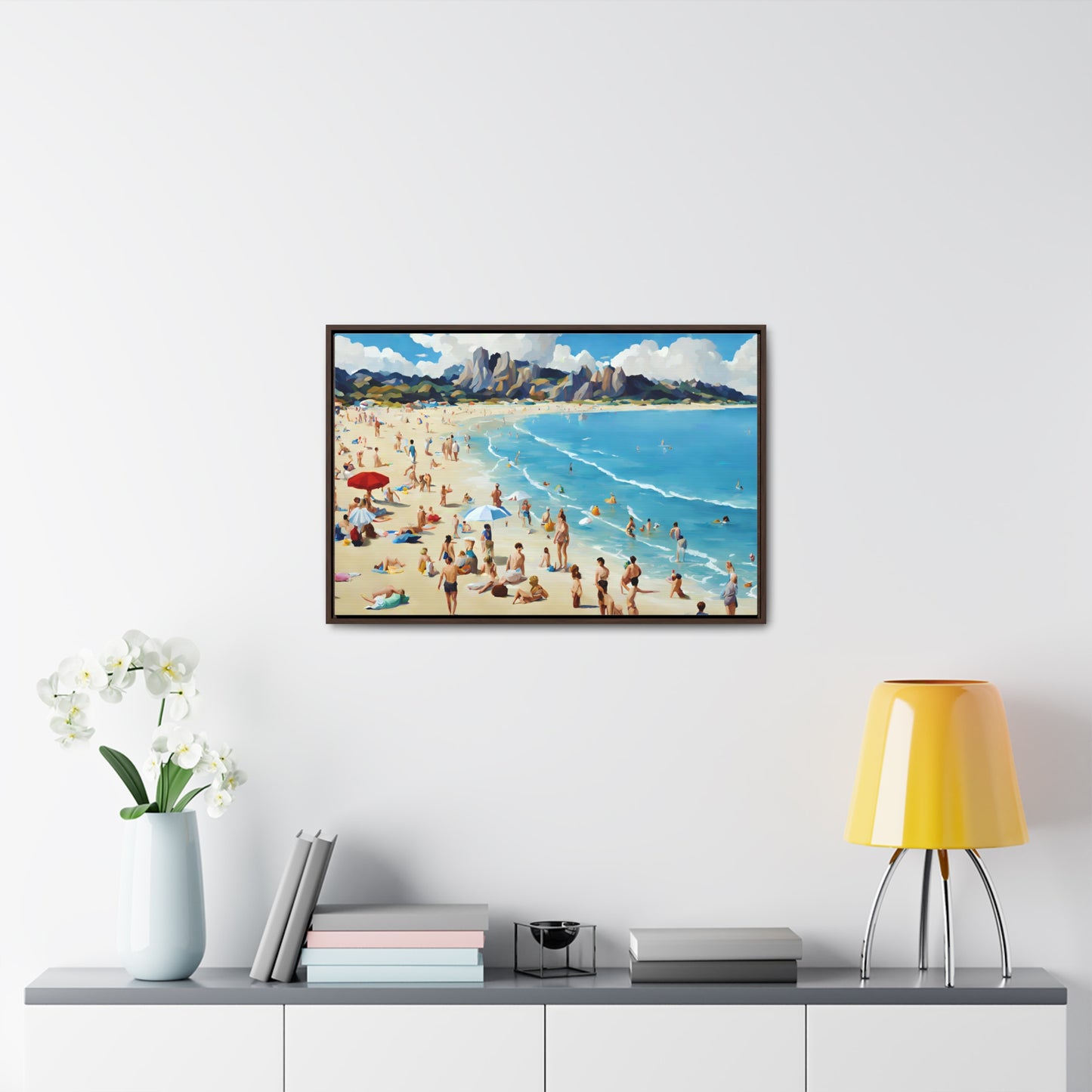 Framed Canvas Gallery Wrap - Beach 2008