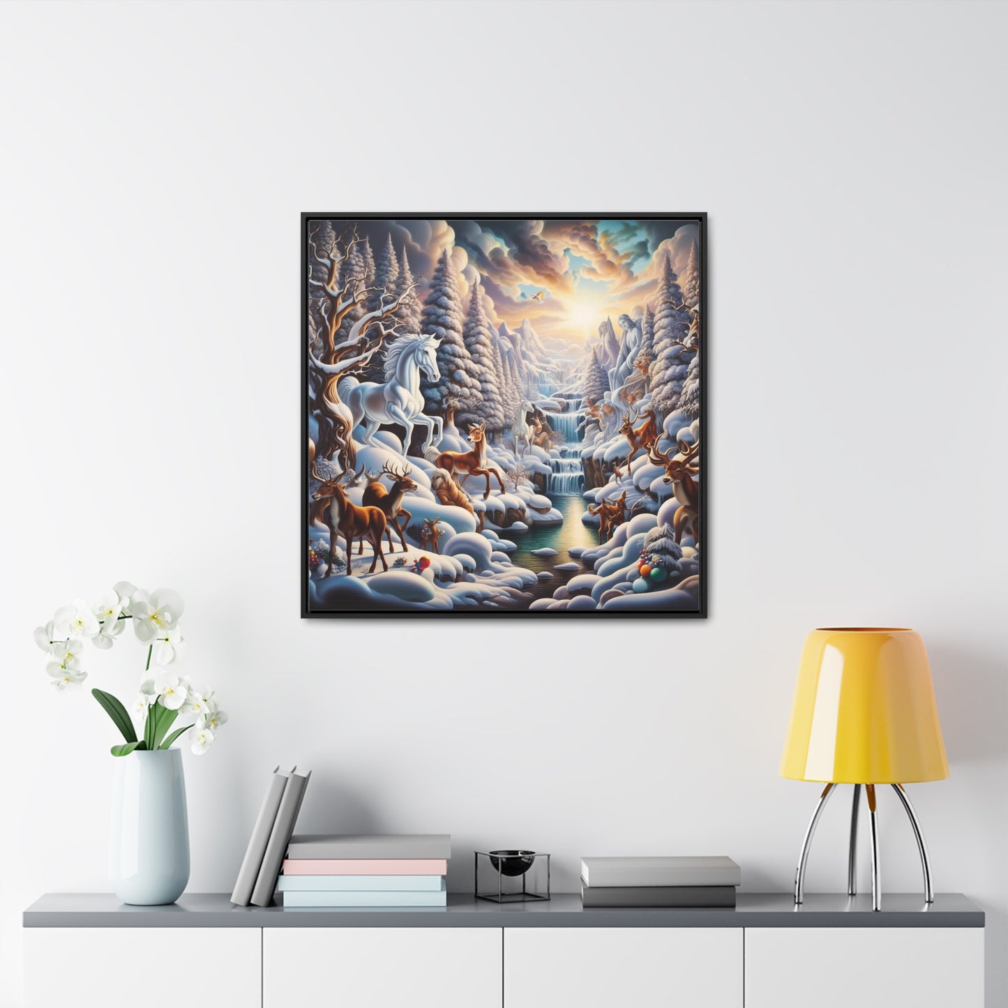 Framed Gallery Canvas Wrap - Winter 116