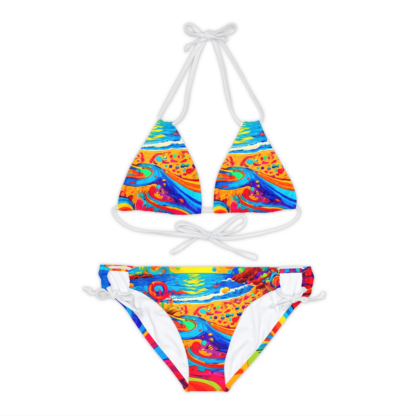 Strappy Bikini Set - Beach 16001