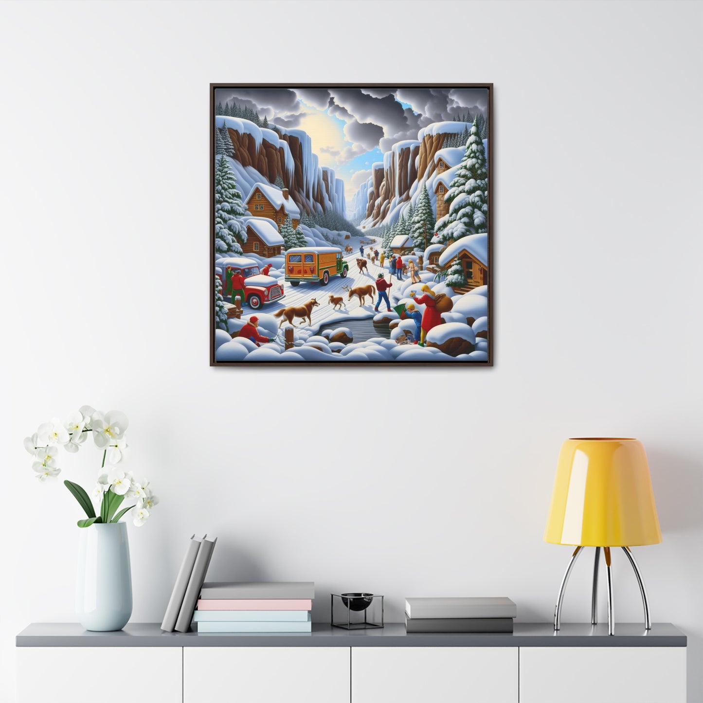 Framed Gallery Canvas Wrap - Winter 120