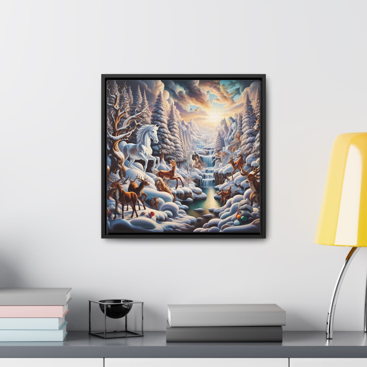 Framed Gallery Canvas Wrap - Winter 116