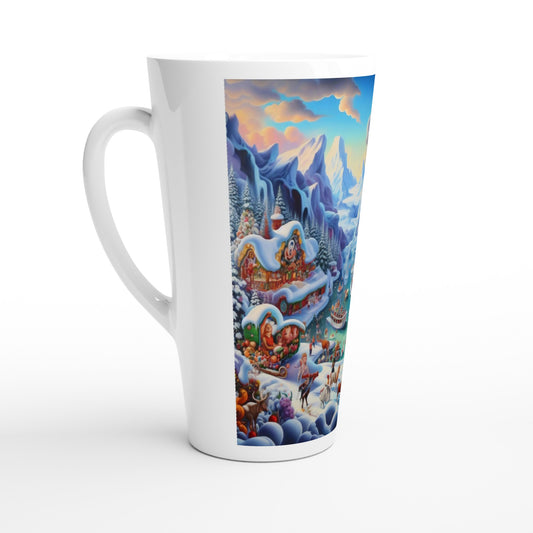 White Latte 17oz Ceramic Mug - Winter 169