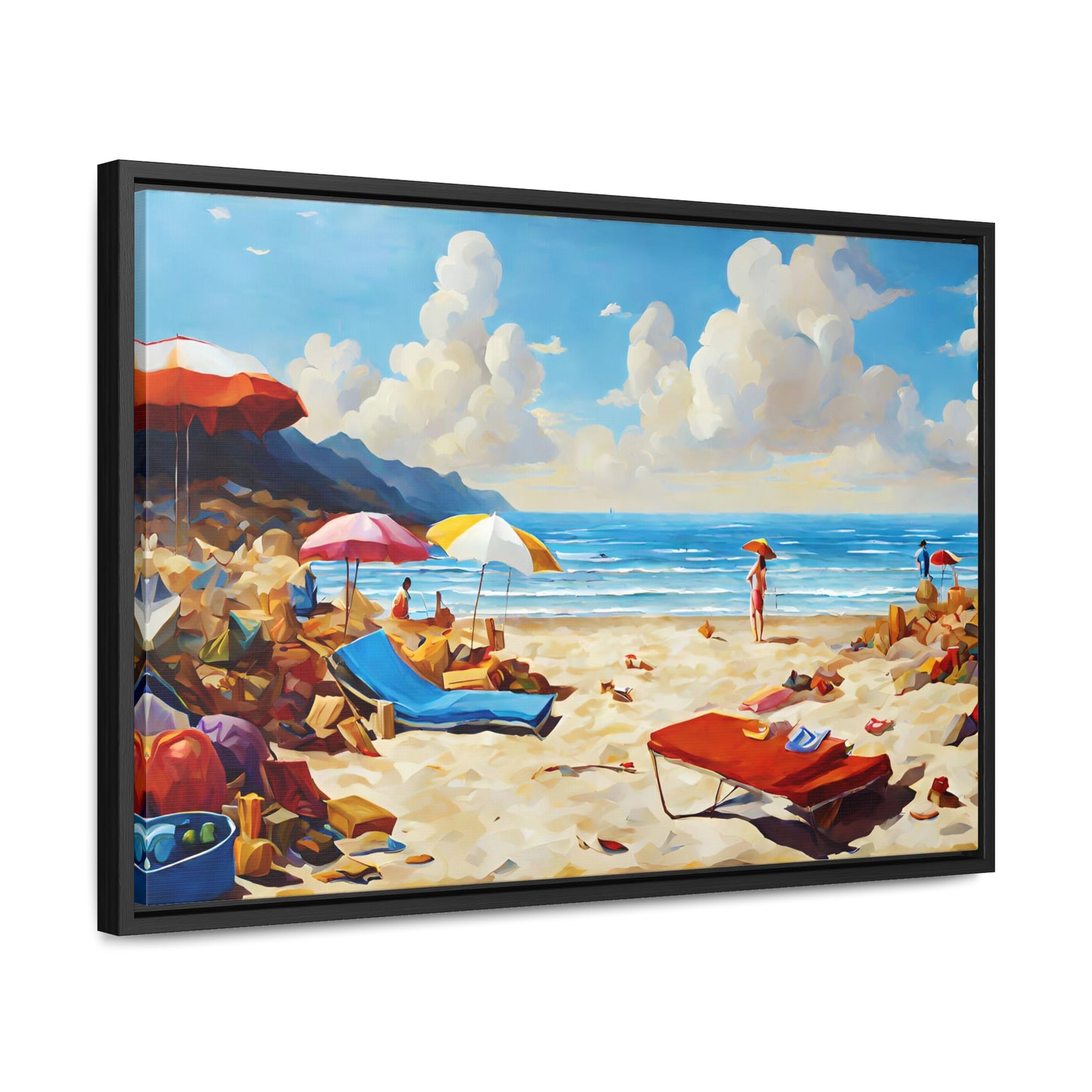 Framed Canvas Gallery Wrap - Beach 2006