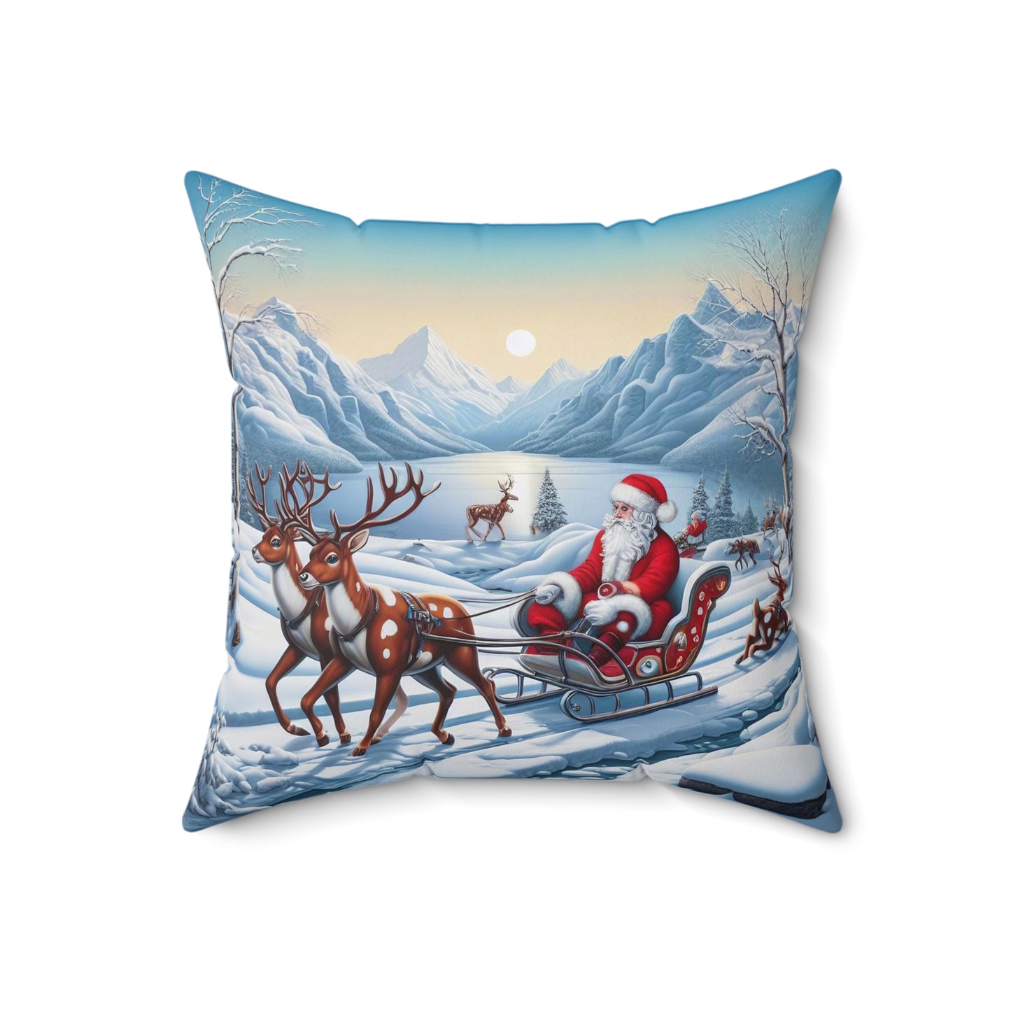 Spun Polyester Square Pillow - Winter 231