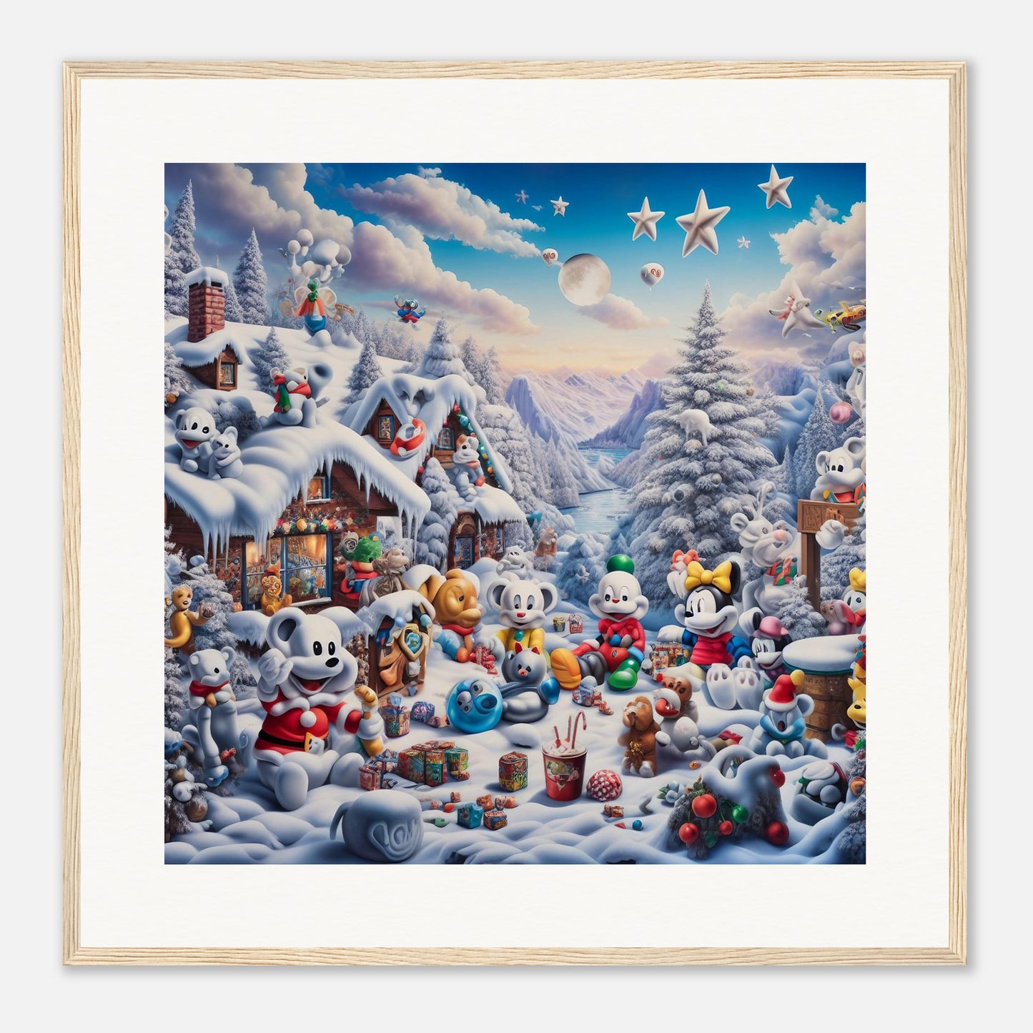 Wall Art - Winter 61 - Baby animals and toys