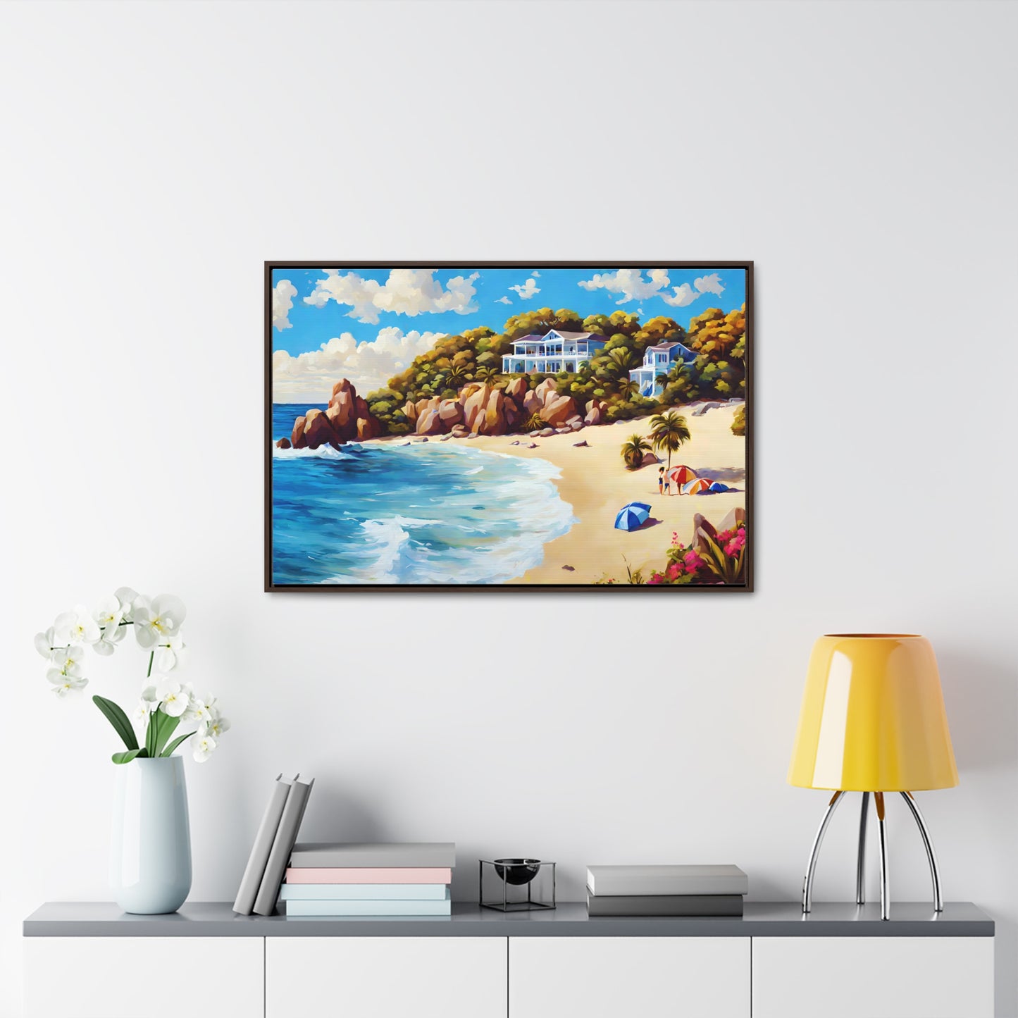 Framed Canvas Gallery Wrap - Beach 2010