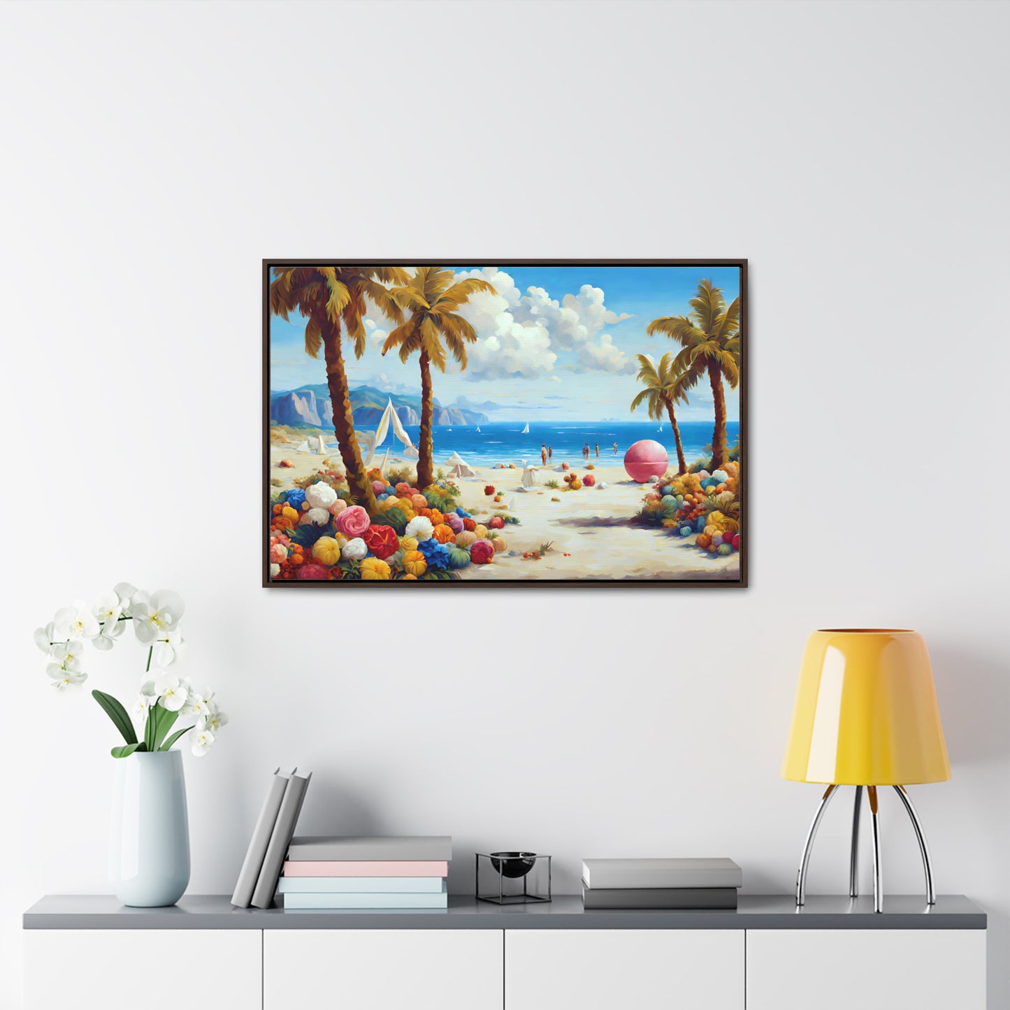 Framed Canvas Gallery Wrap - Beach 2002