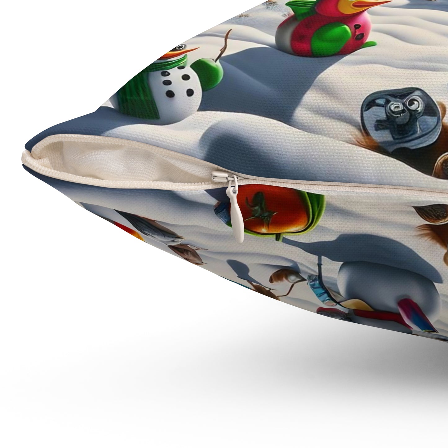 Spun Polyester Square Pillow - Winter 140