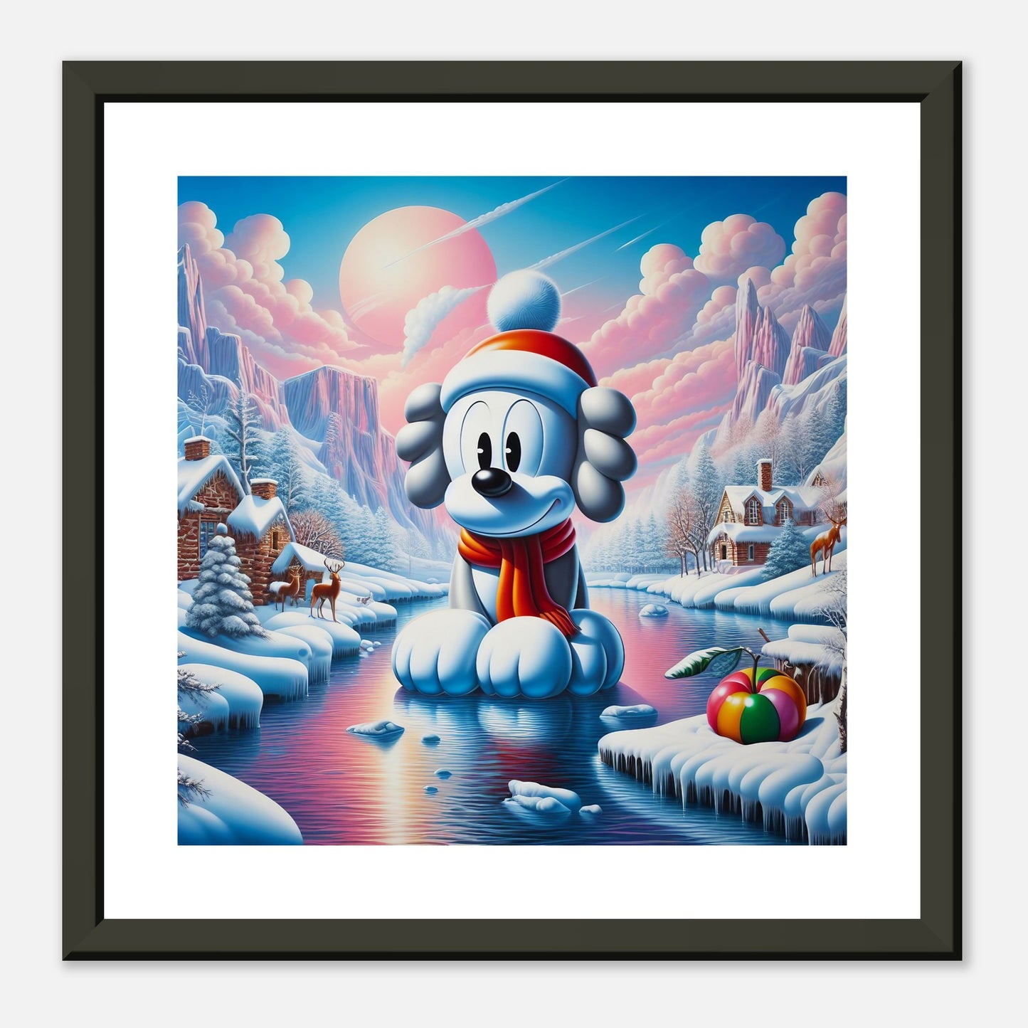 Wall Art - Winter 24 - Dog on water